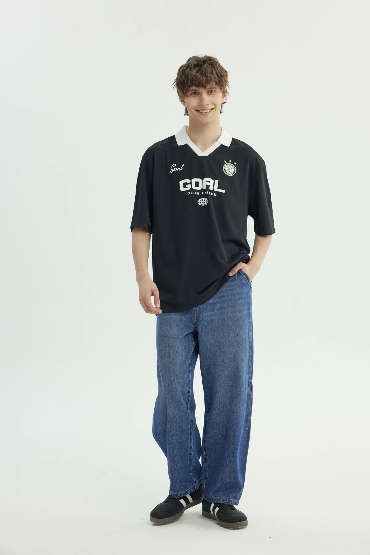 Polera Hombre Oversize Negro - Image 4