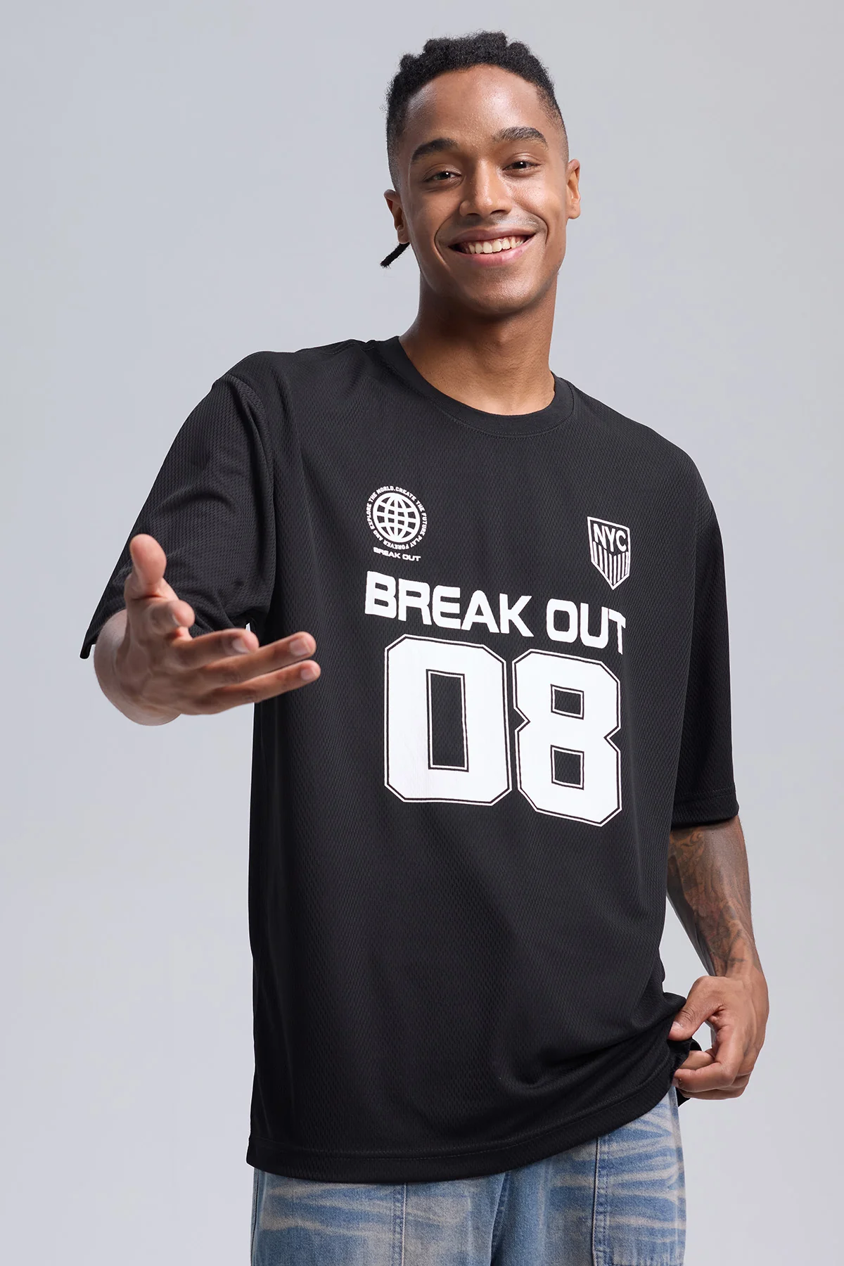 Polera Hombre Print Número Negro