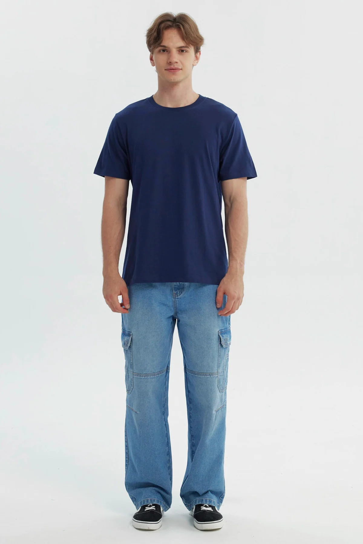 Polera Hombre Regular Azul Marino - Image 4