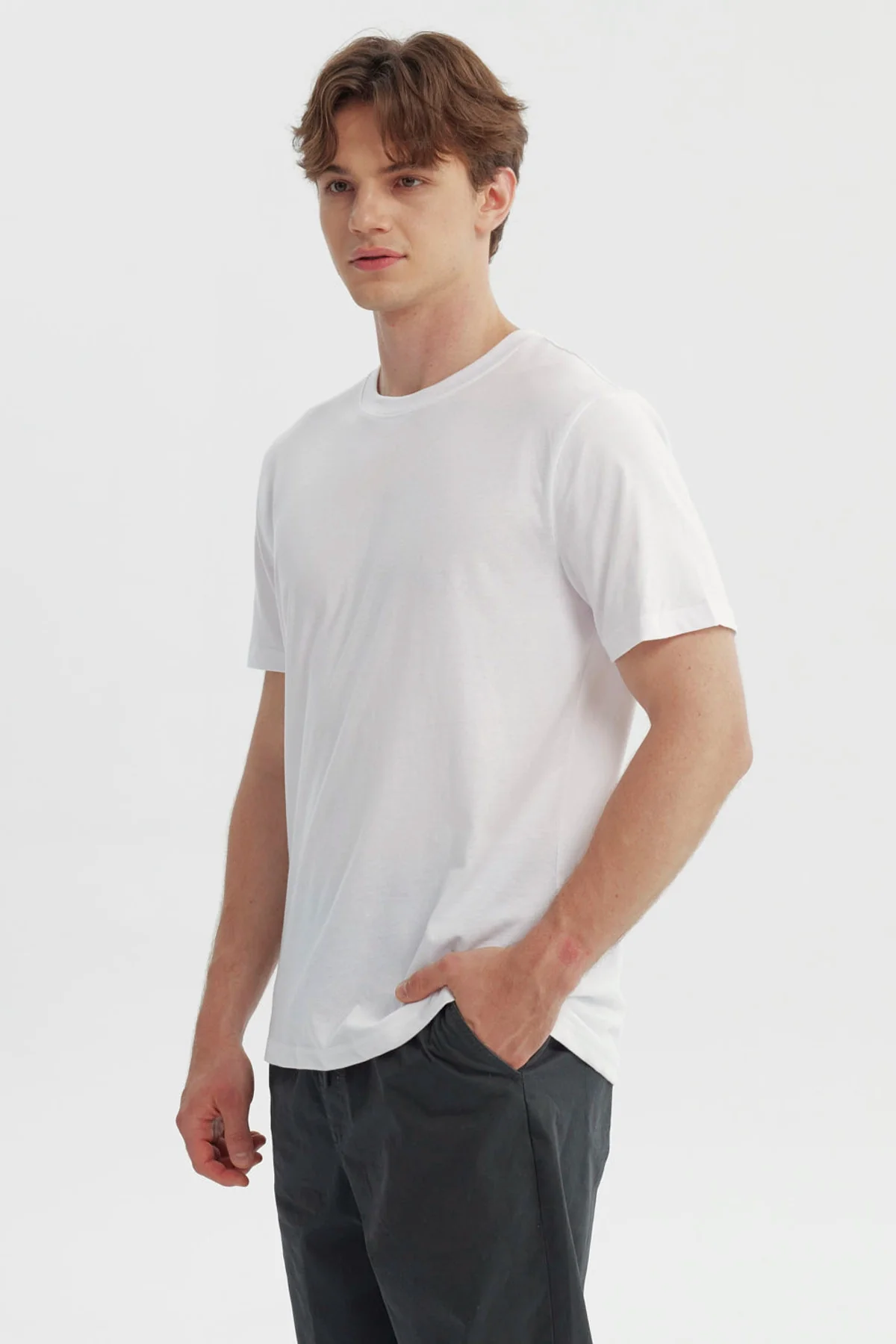 Polera Hombre Regular Blanco - Image 2