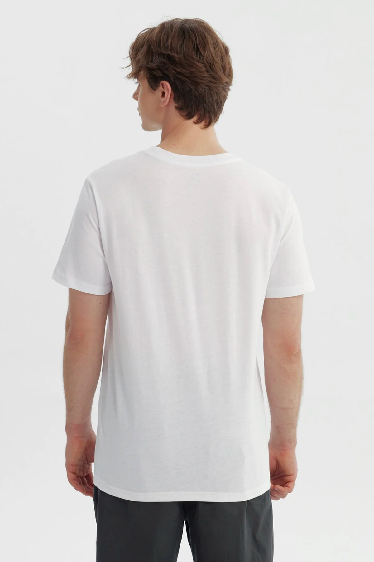 Polera Hombre Regular Blanco - Image 3