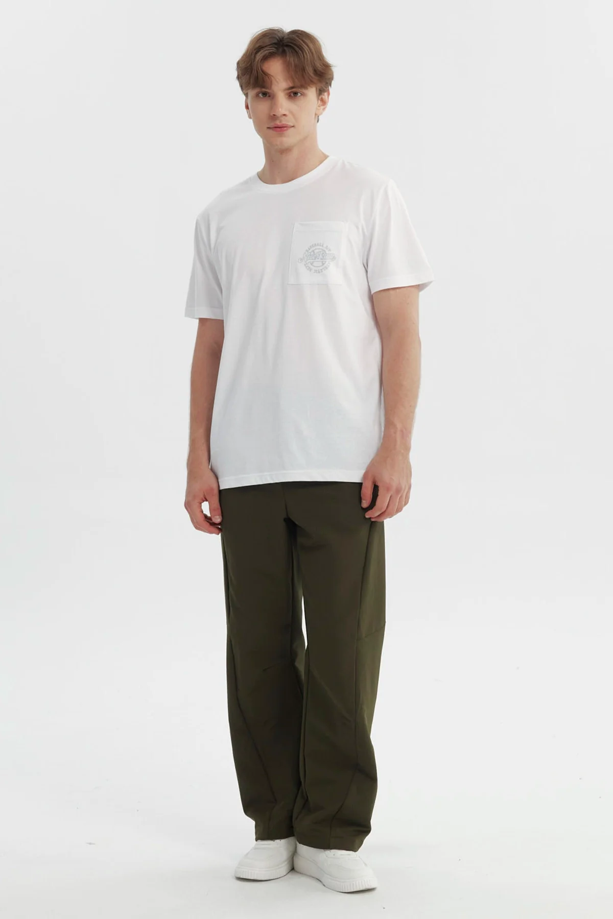 Polera Hombre Regular Blanco - Image 4