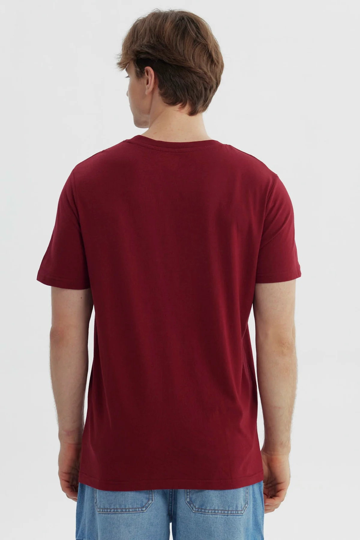 Polera Hombre Regular Burdeo - Image 3