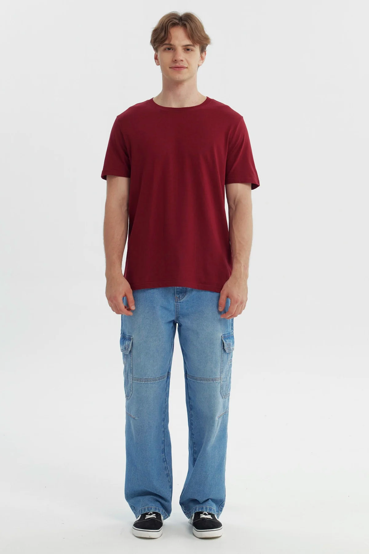 Polera Hombre Regular Burdeo - Image 4