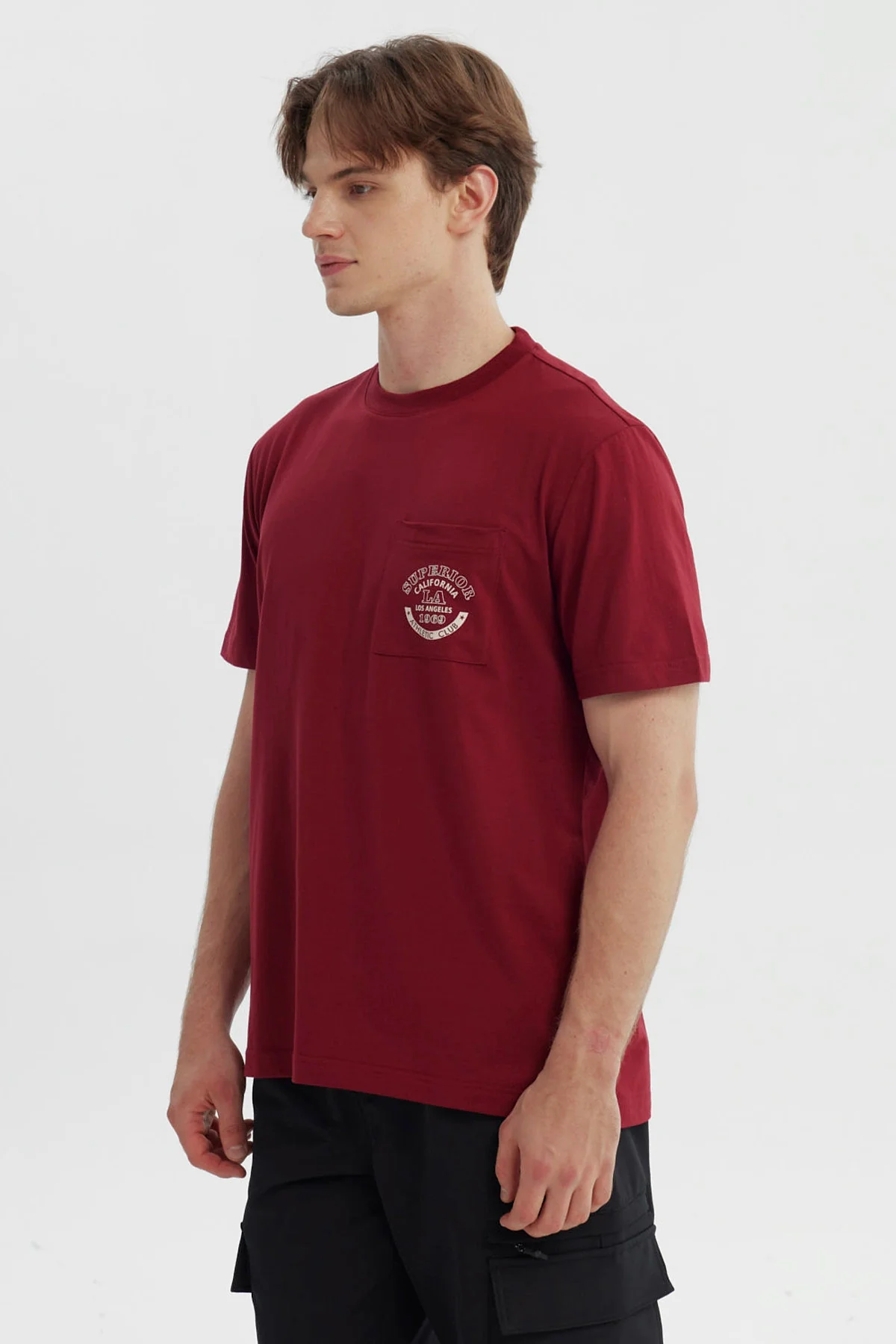 Polera Hombre Regular Burdeo - Image 2