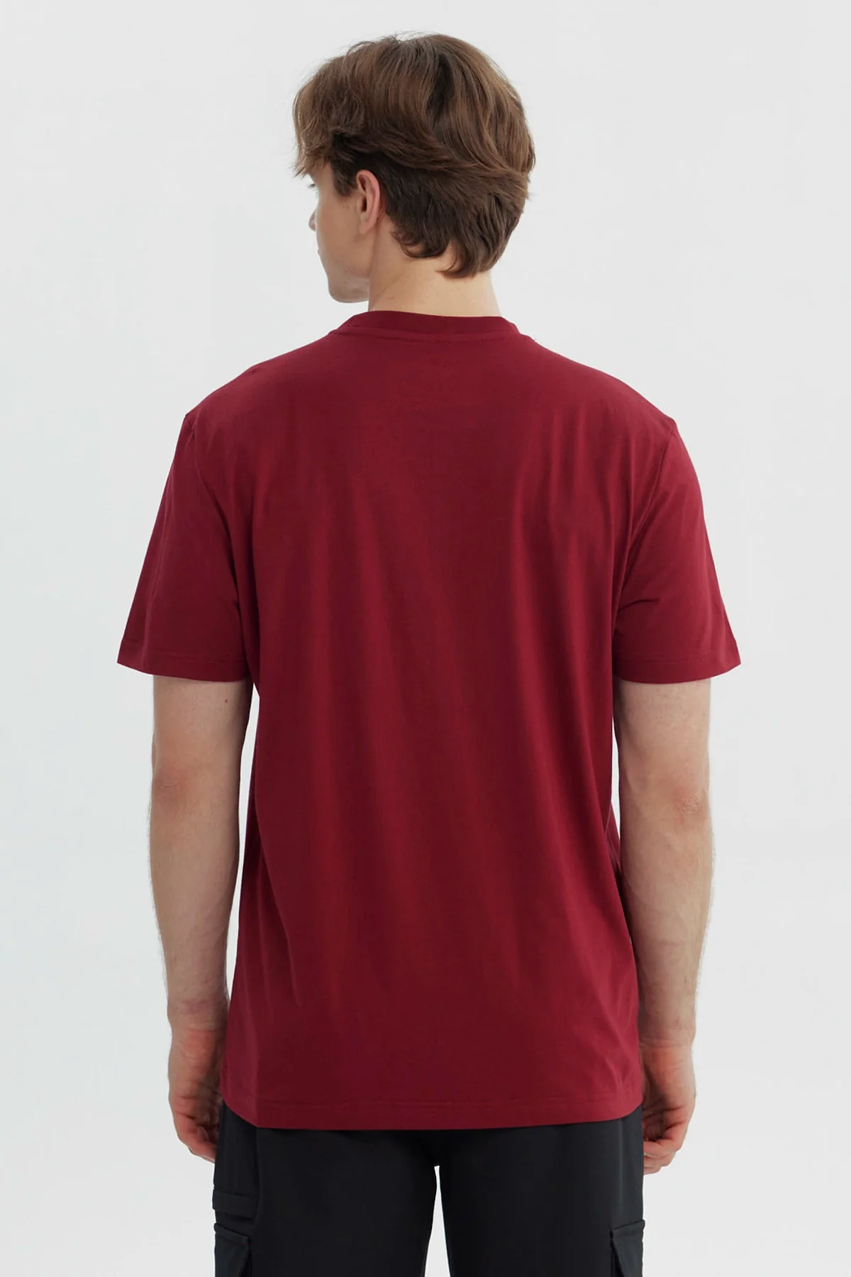 Polera Hombre Regular Burdeo - Image 3