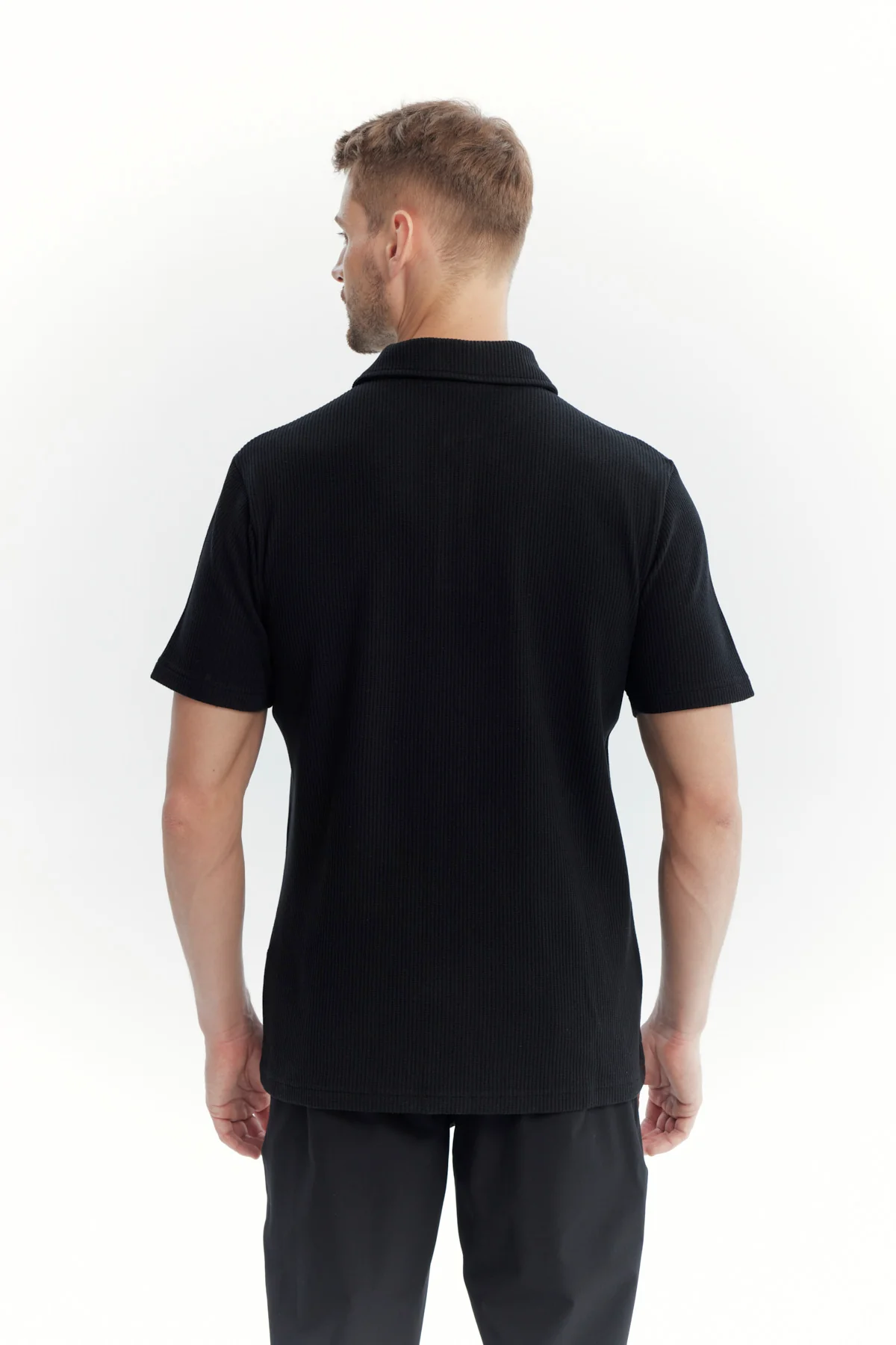 Polera Hombre Regular Negro - Image 3