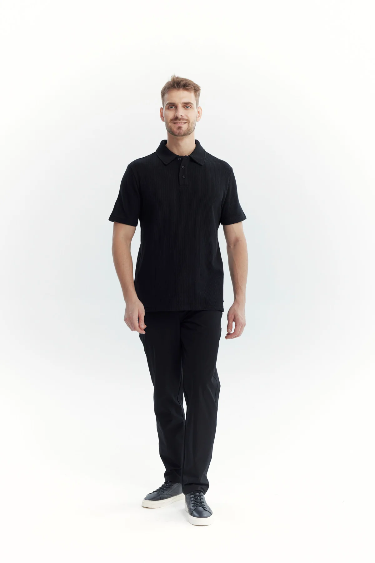 Polera Hombre Regular Negro - Image 4