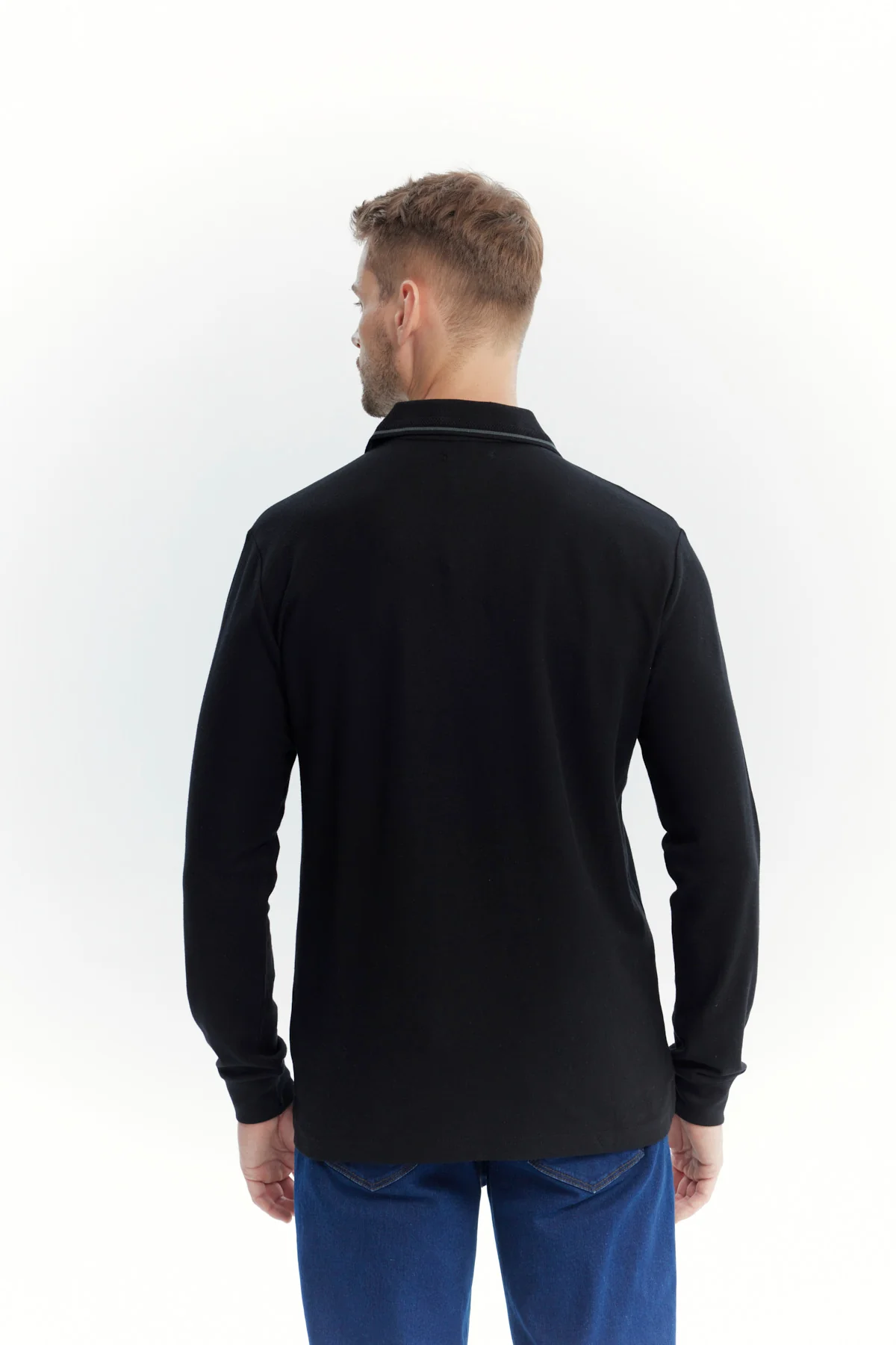 Polera Hombre Regular Negro - Image 3