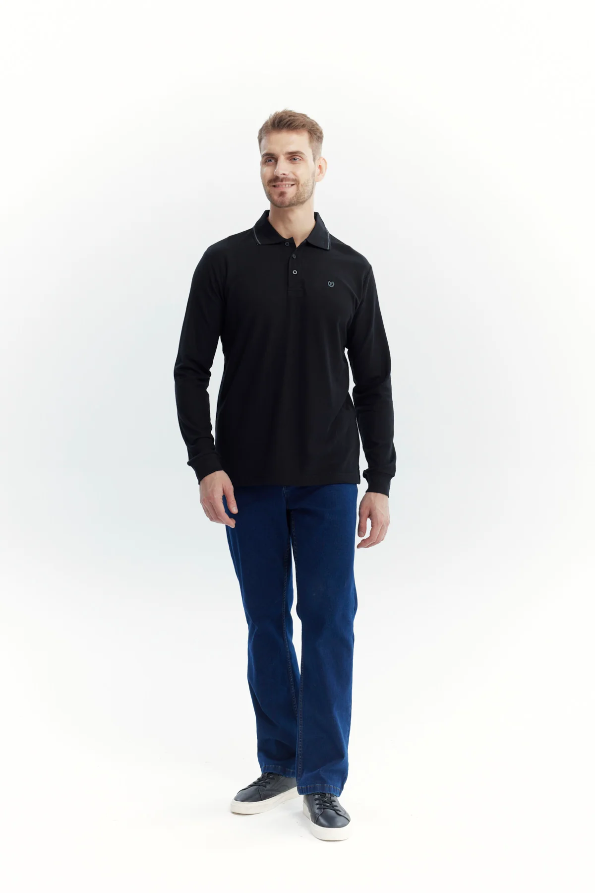 Polera Hombre Regular Negro - Image 4