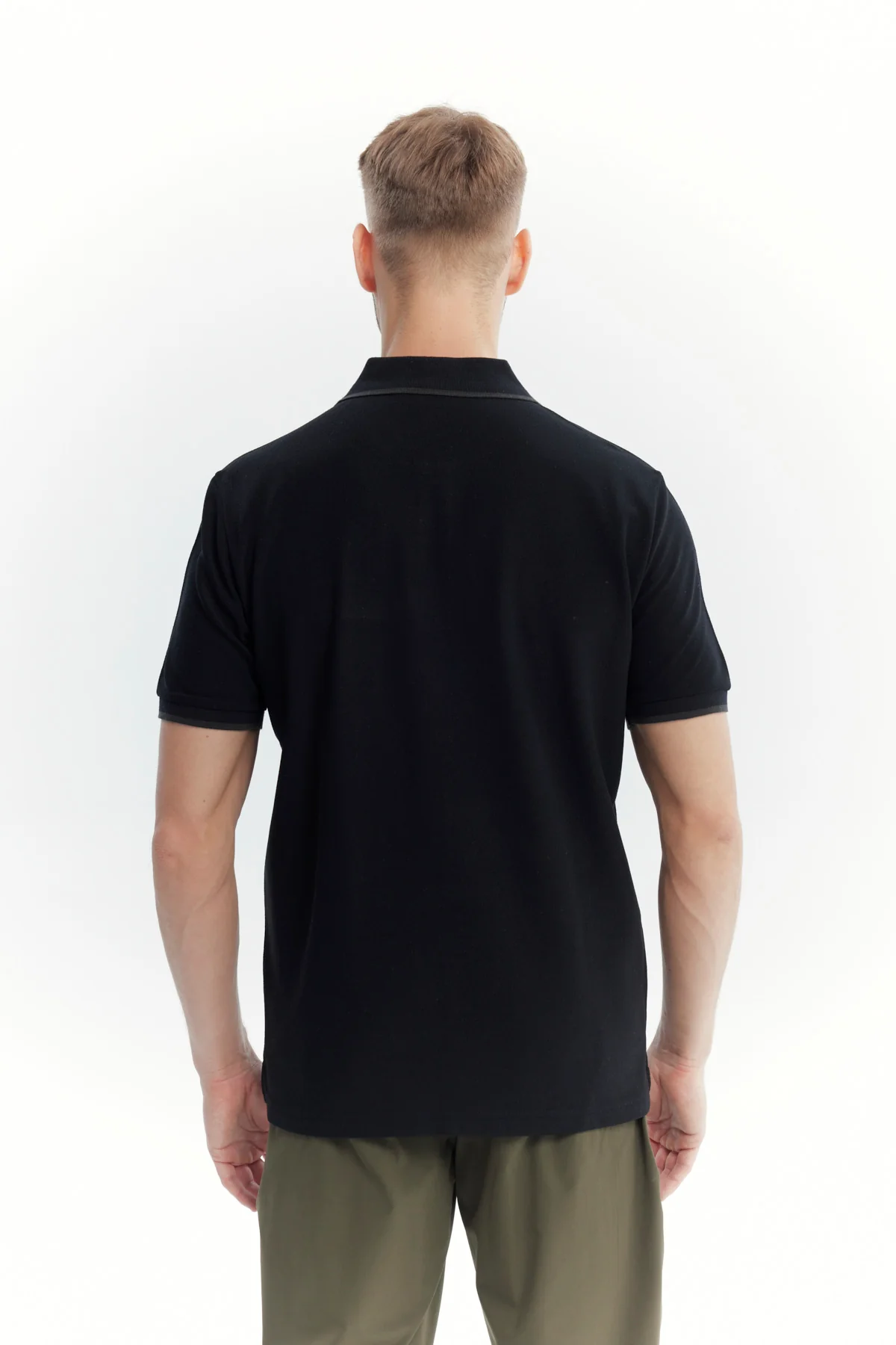Polera Hombre Regular Negro - Image 3