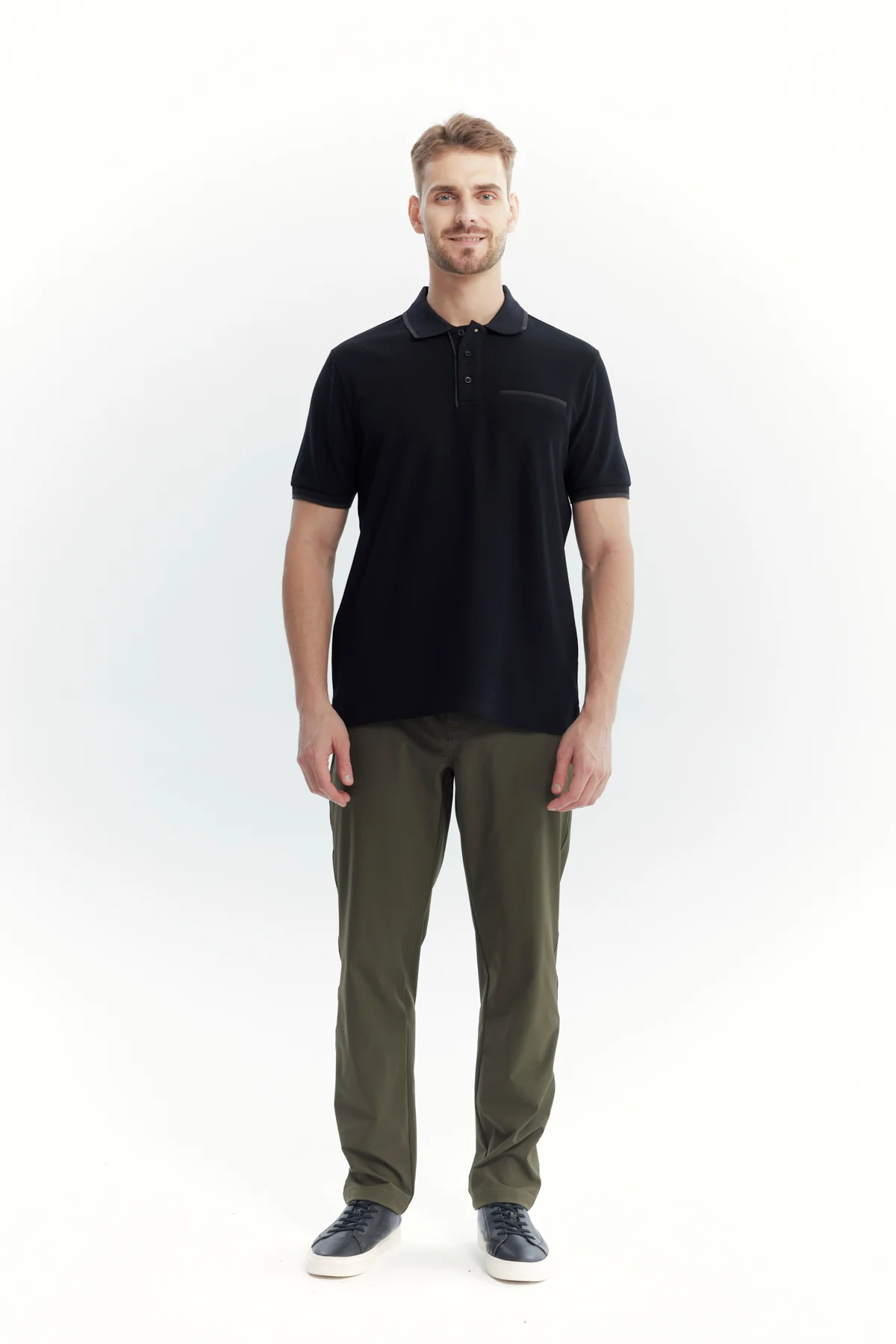 Polera Hombre Regular Negro - Image 4
