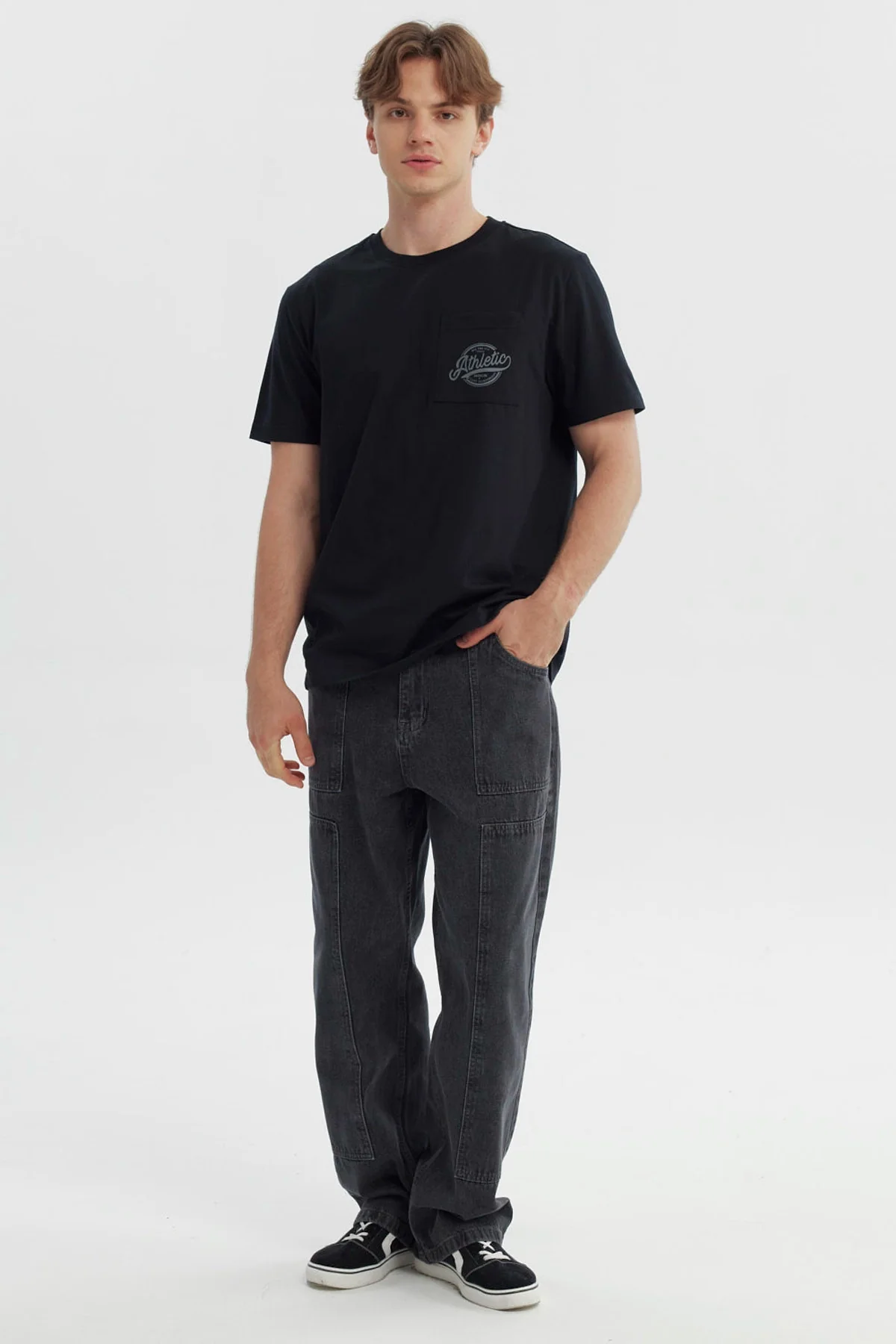 Polera Hombre Regular Negro - Image 4