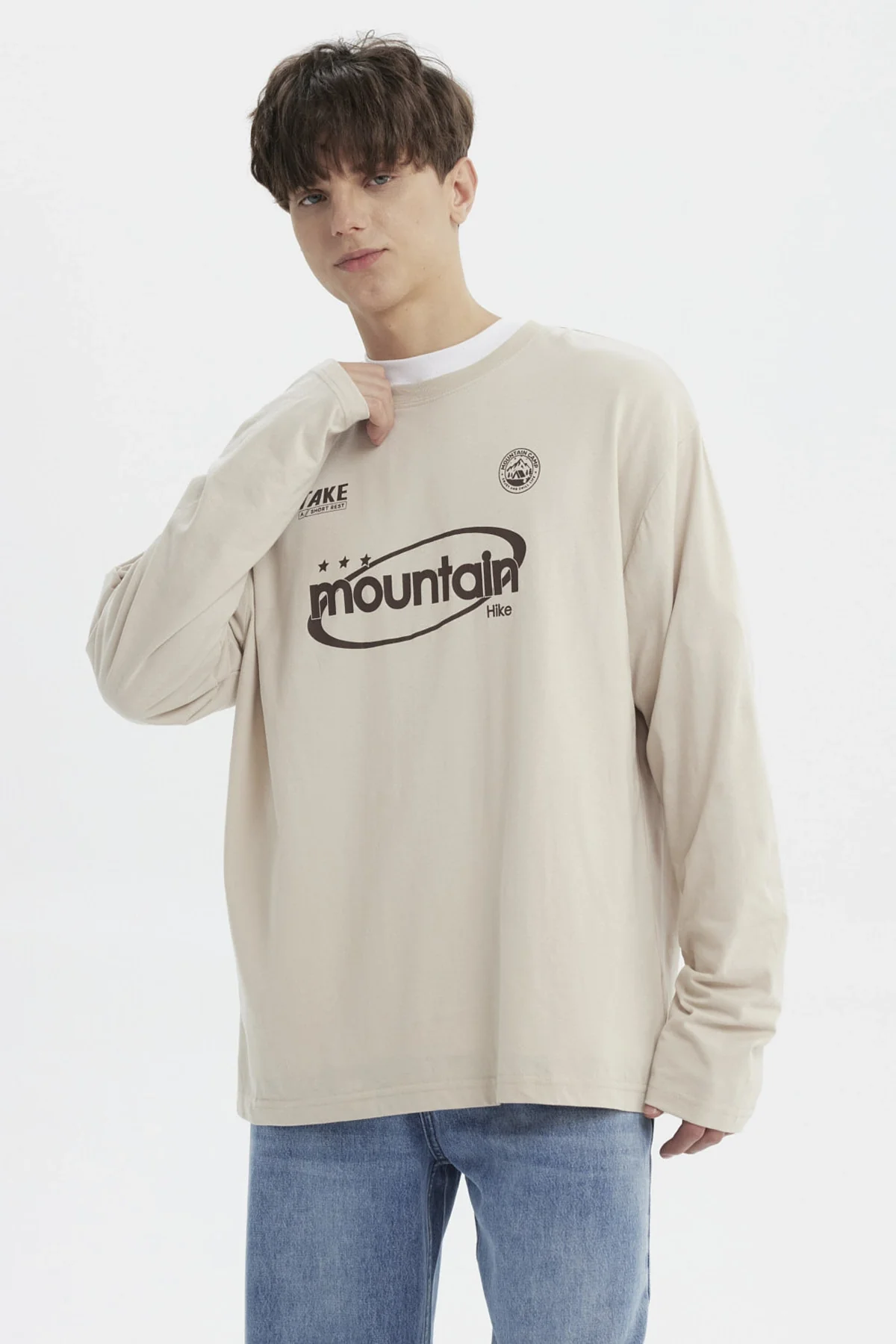 Polera Hombre Slim Beige - Image 2
