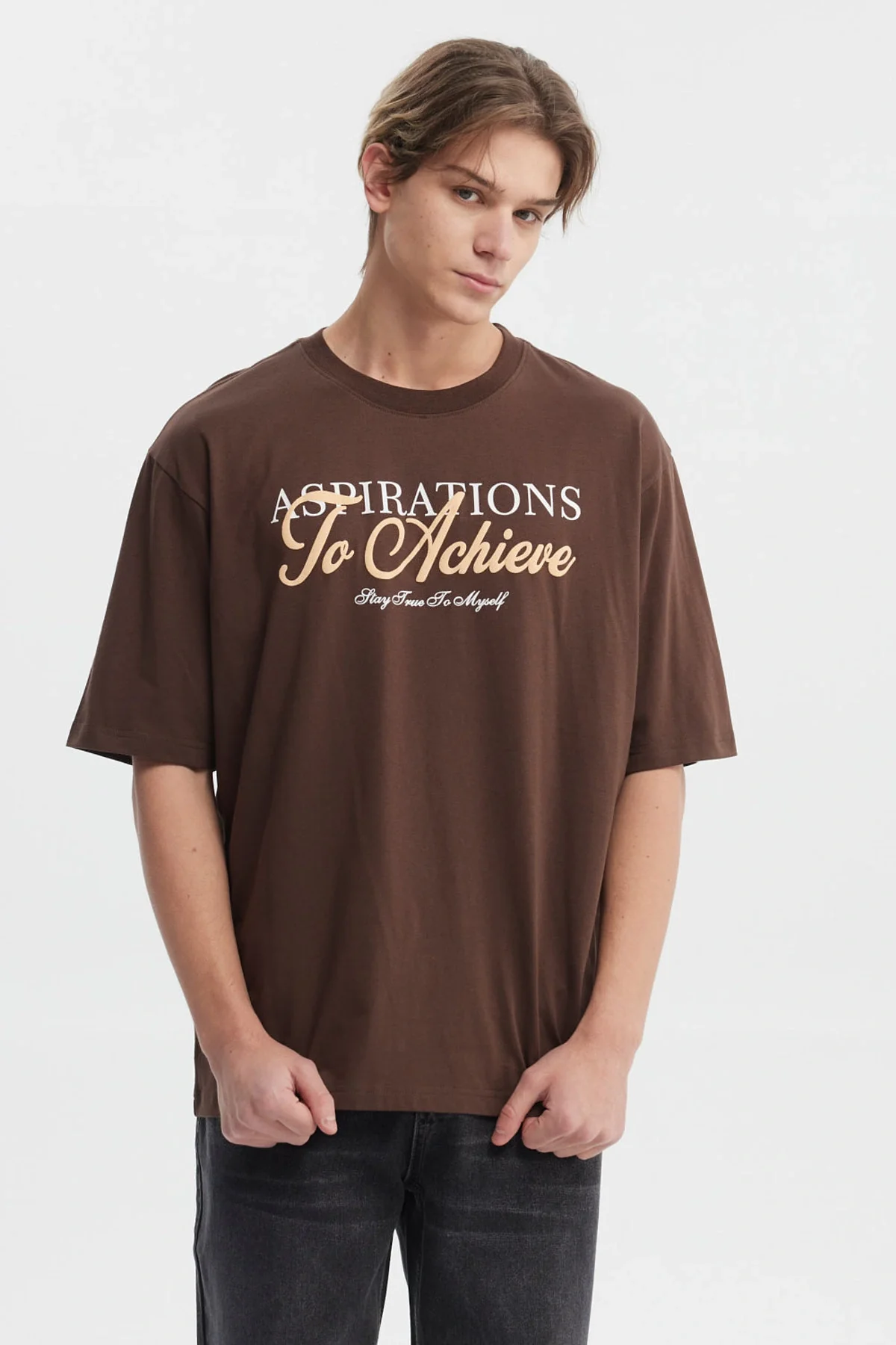 Polera Hombre Slim Chocolate