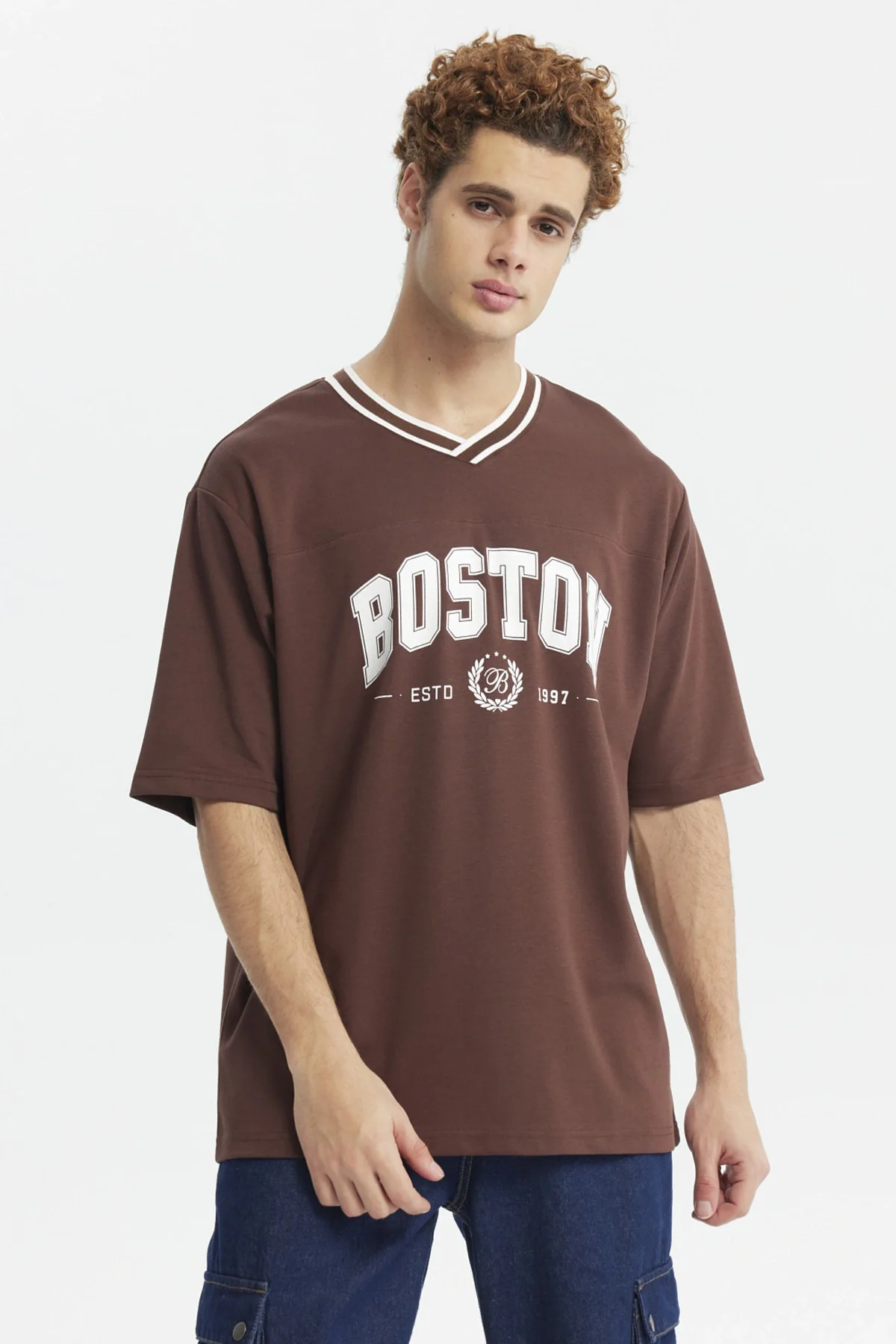 Polera Hombre Slim Chocolate