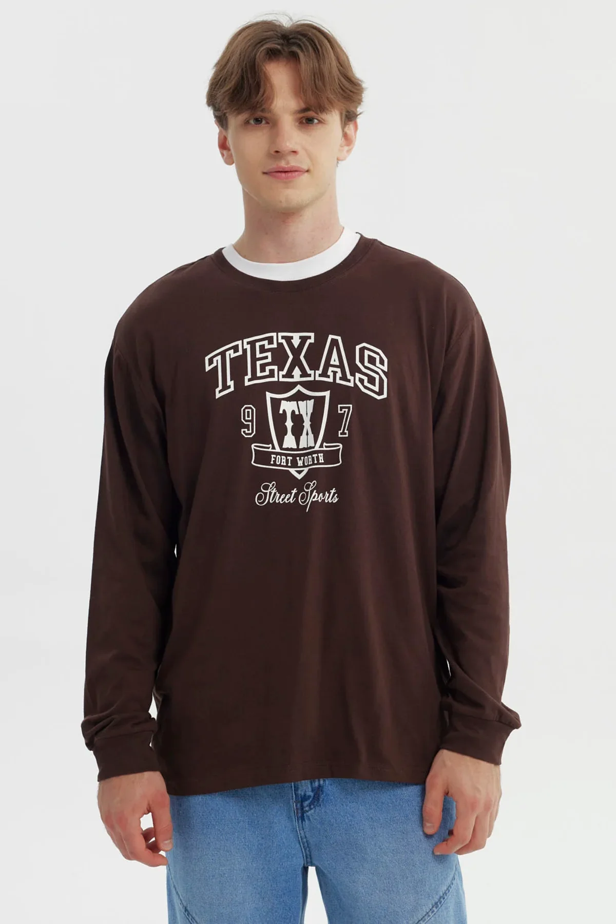 Polera Hombre Slim Chocolate