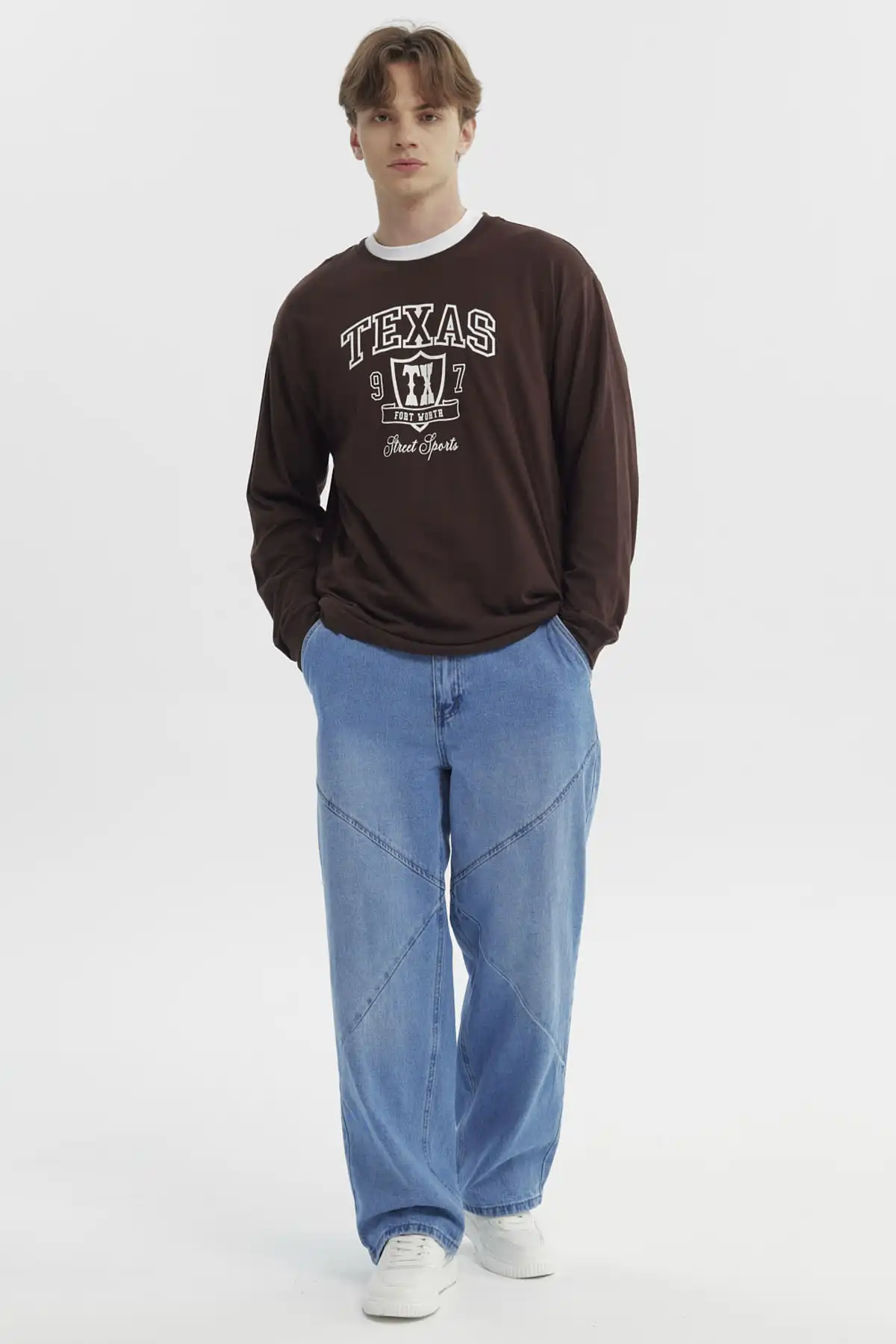 Polera Hombre Slim Chocolate - Image 4