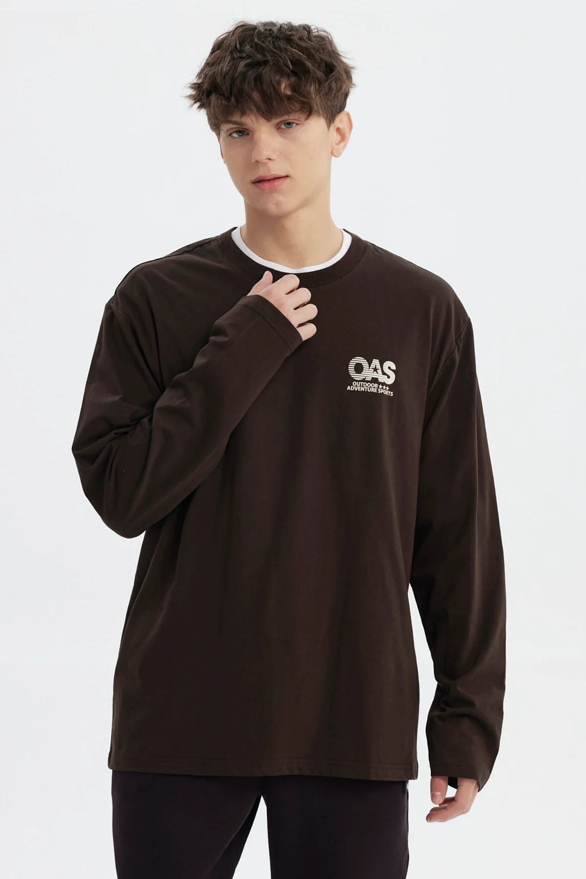 Polera Hombre Slim Chocolate