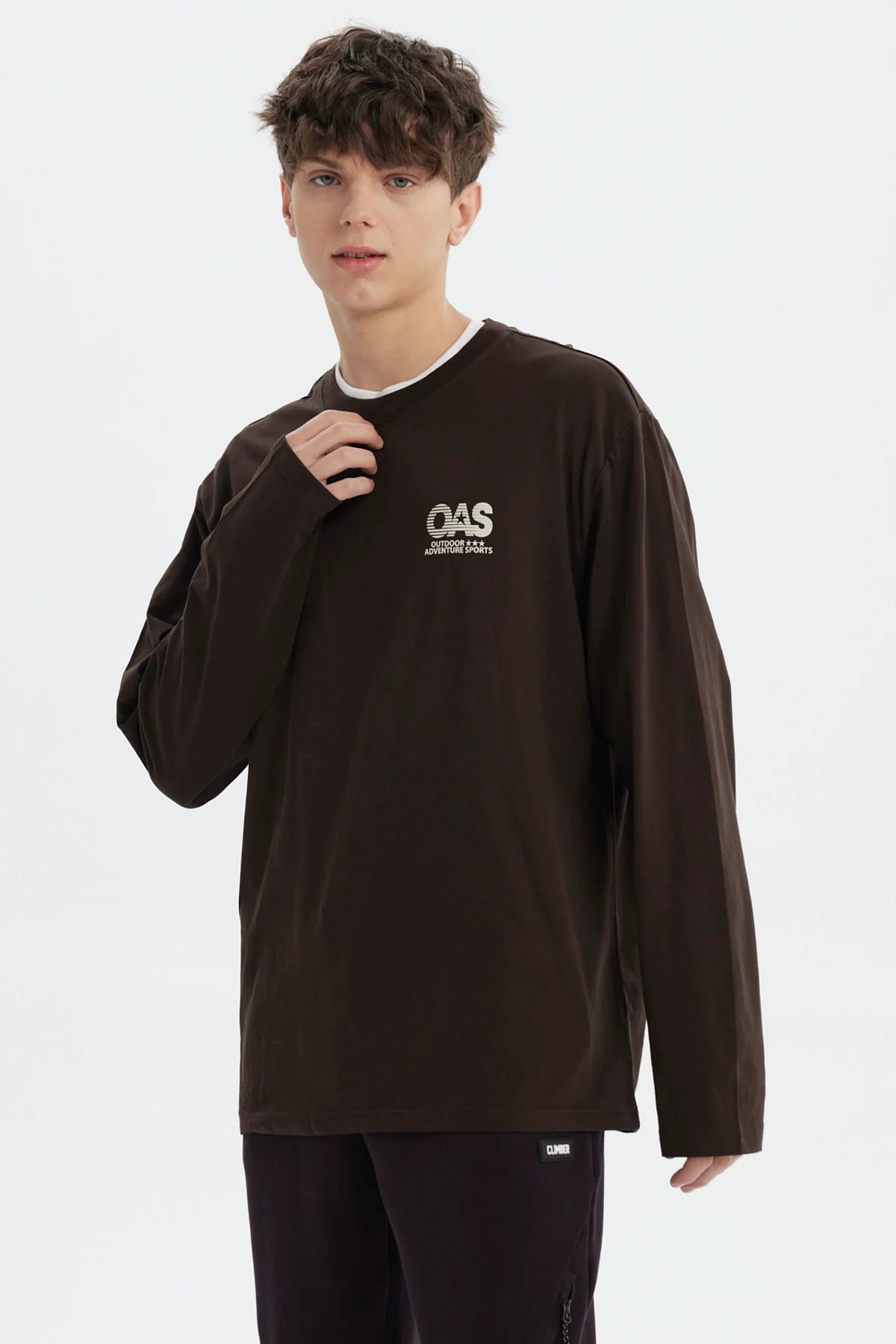 Polera Hombre Slim Chocolate - Image 2