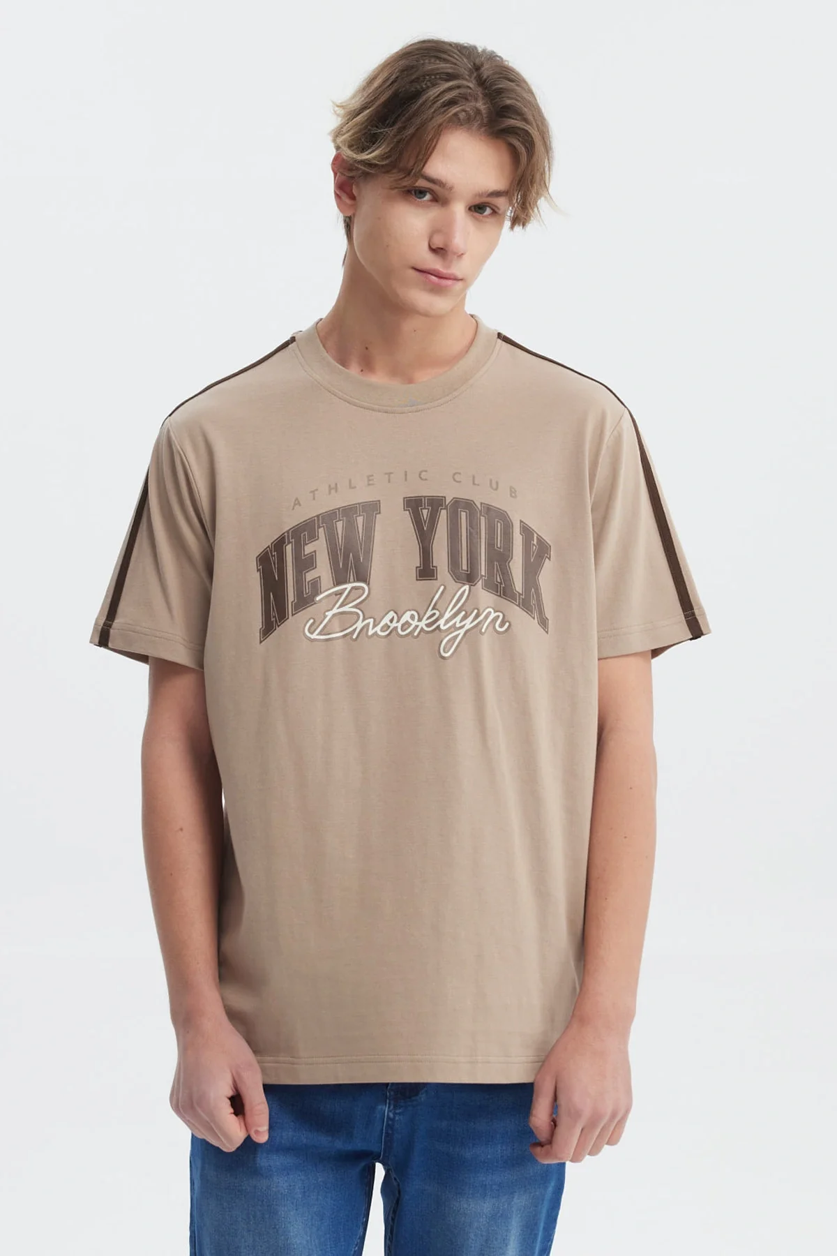 Polera Hombre Slim Kaki