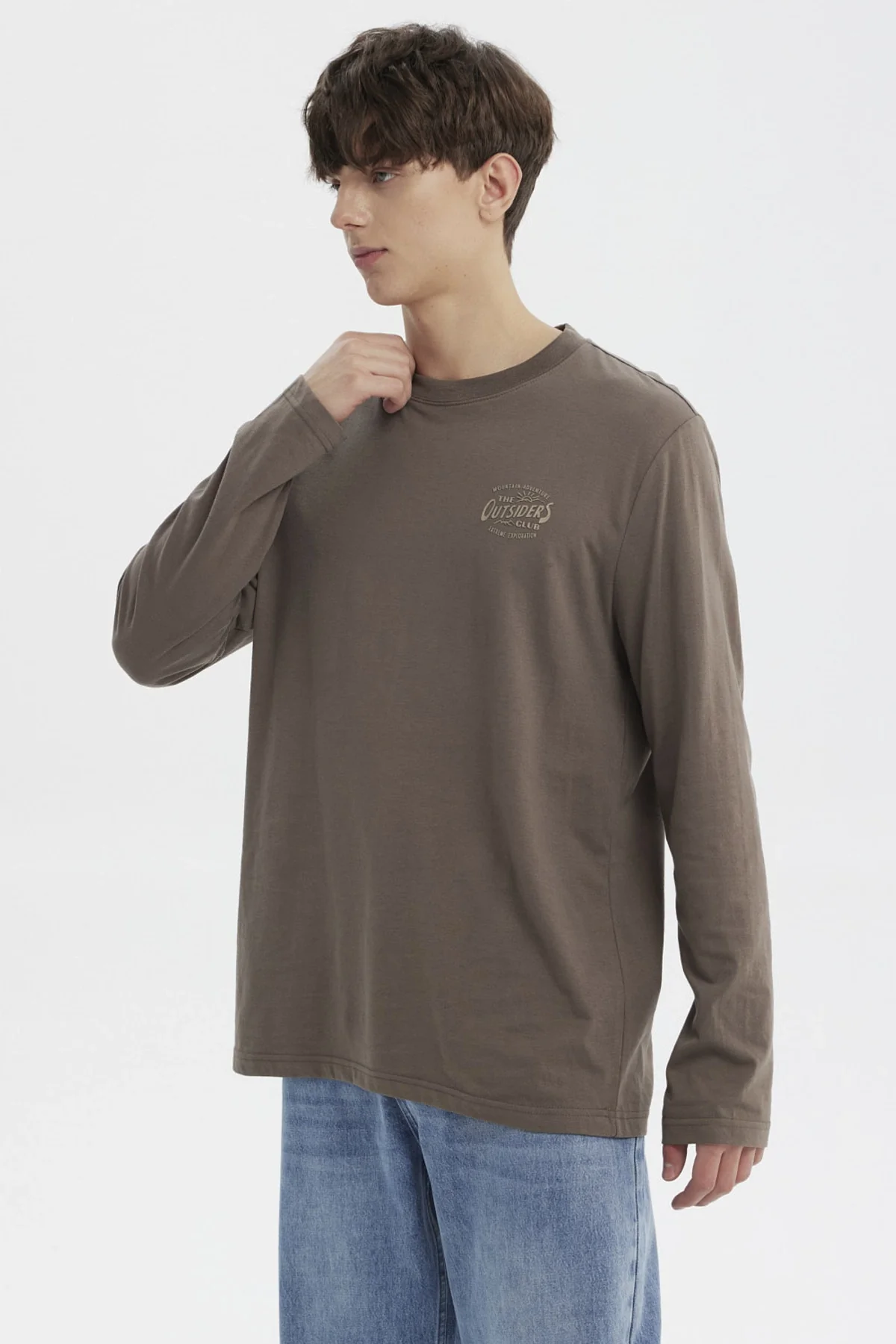 Polera Hombre Slim Marron - Image 2