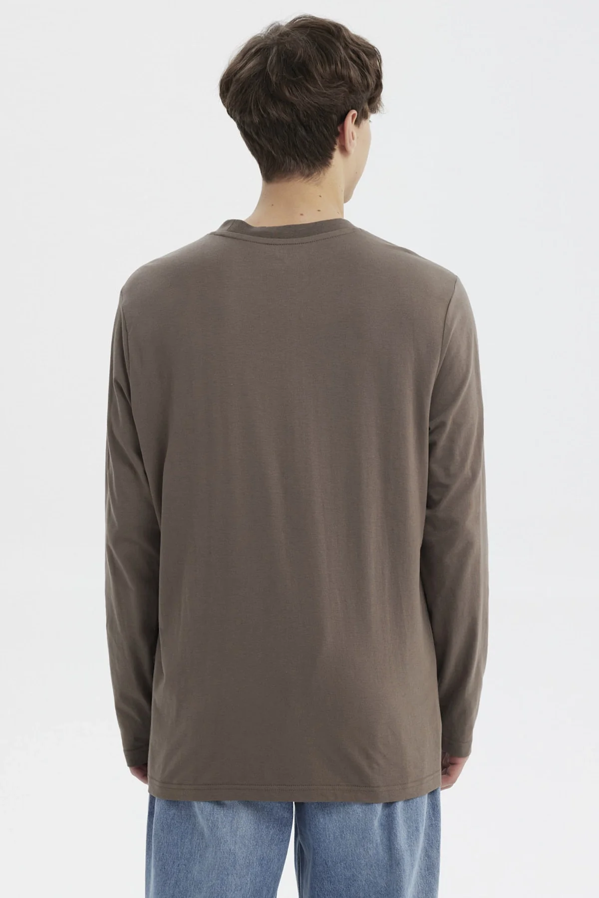 Polera Hombre Slim Marron - Image 3