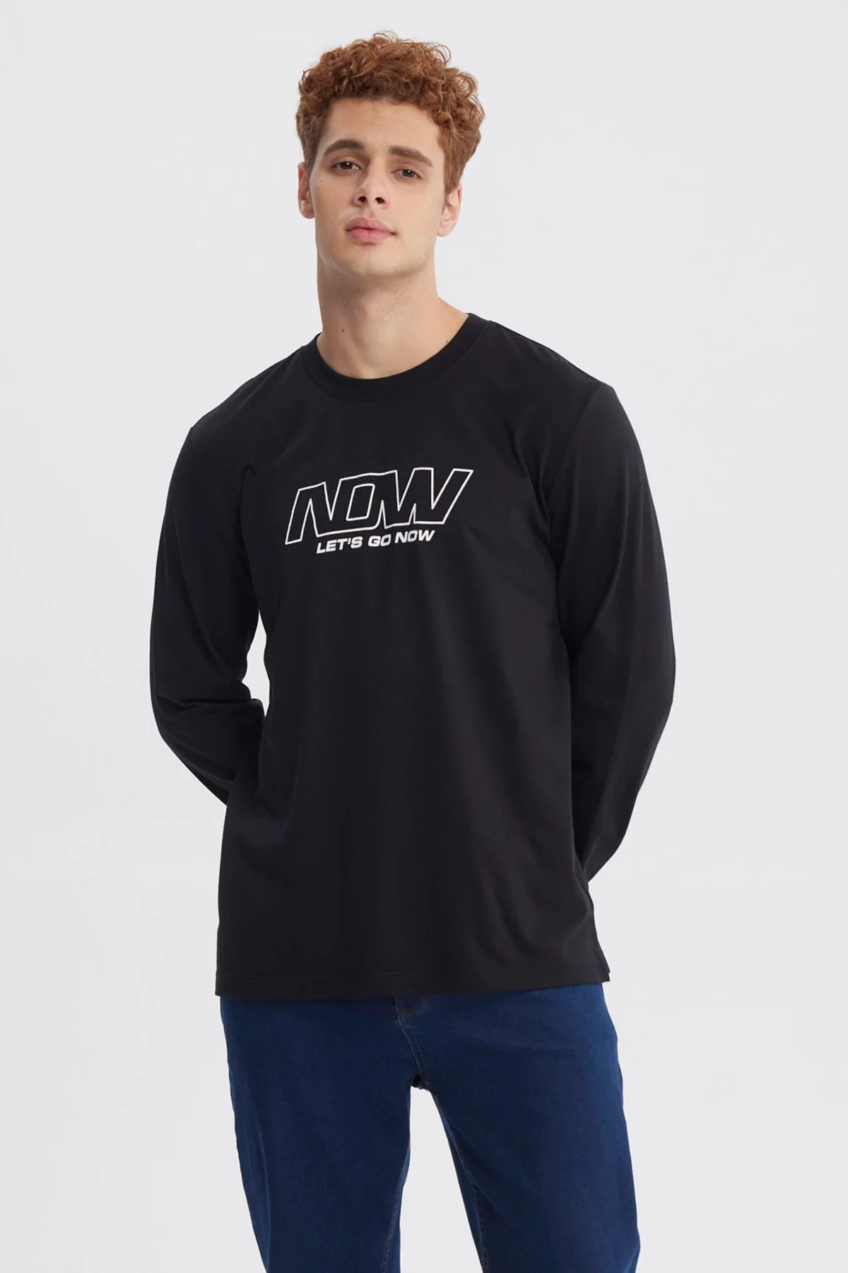 Polera Hombre Slim Negro