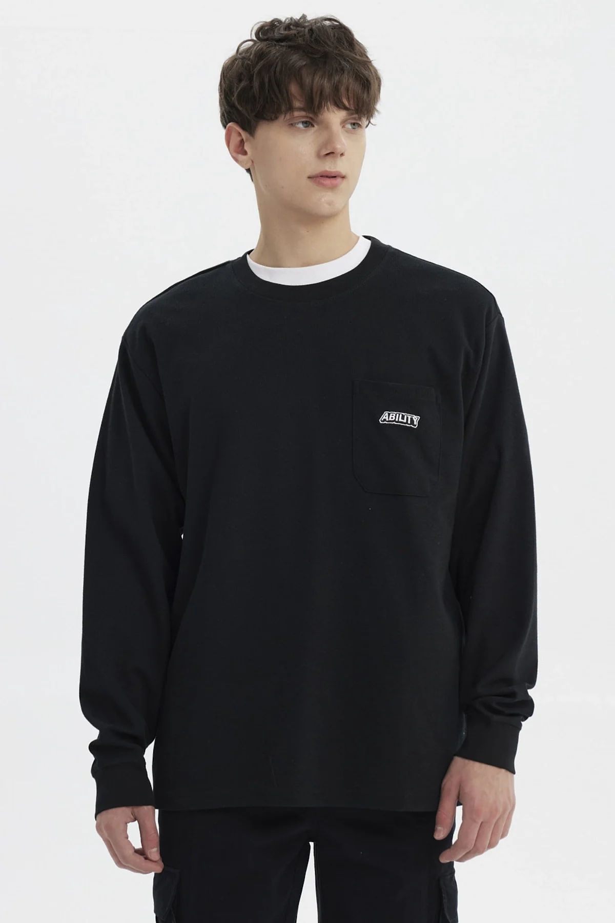 Polera Hombre Slim Negro