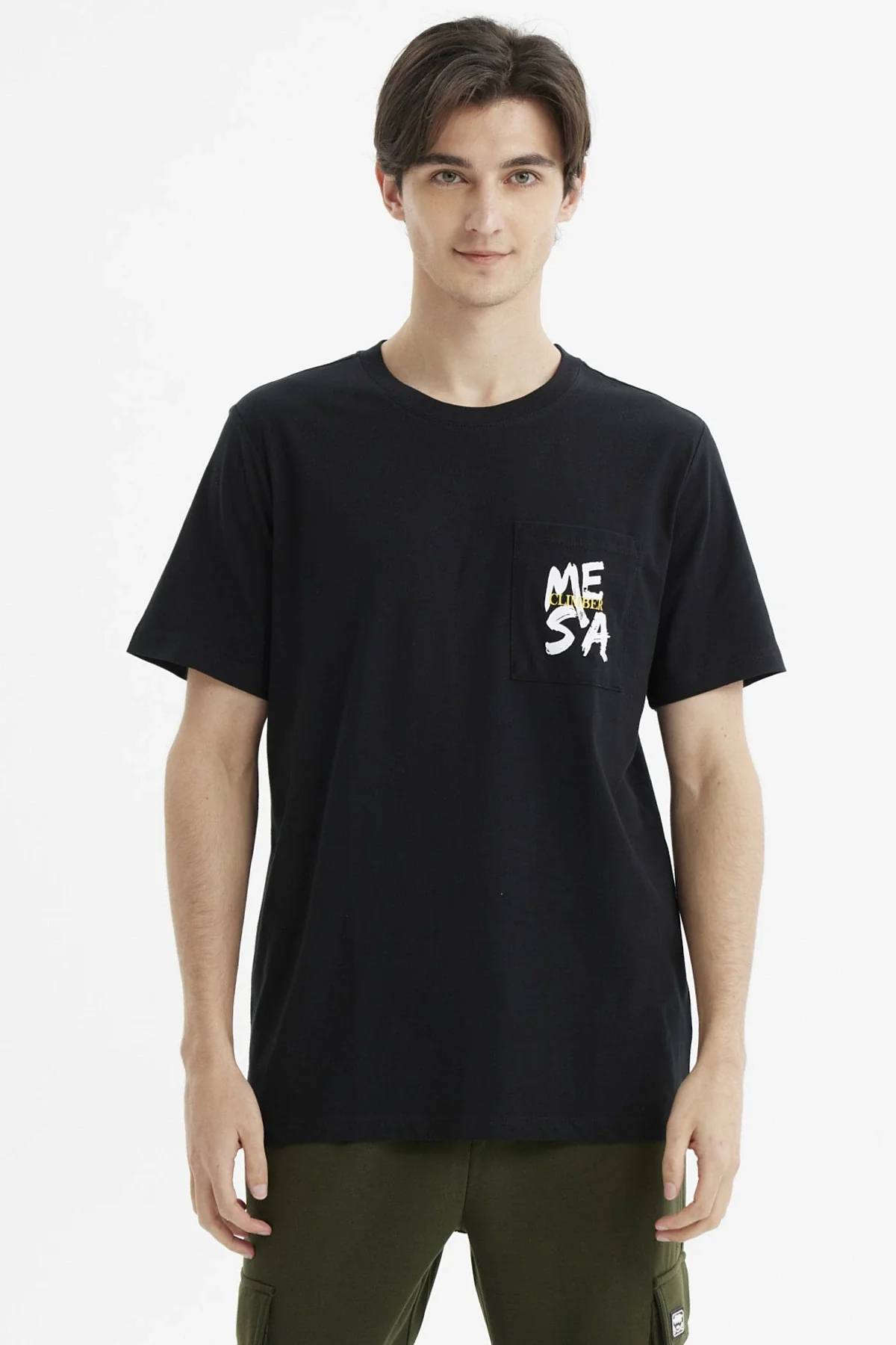 Polera Hombre Slim Negro