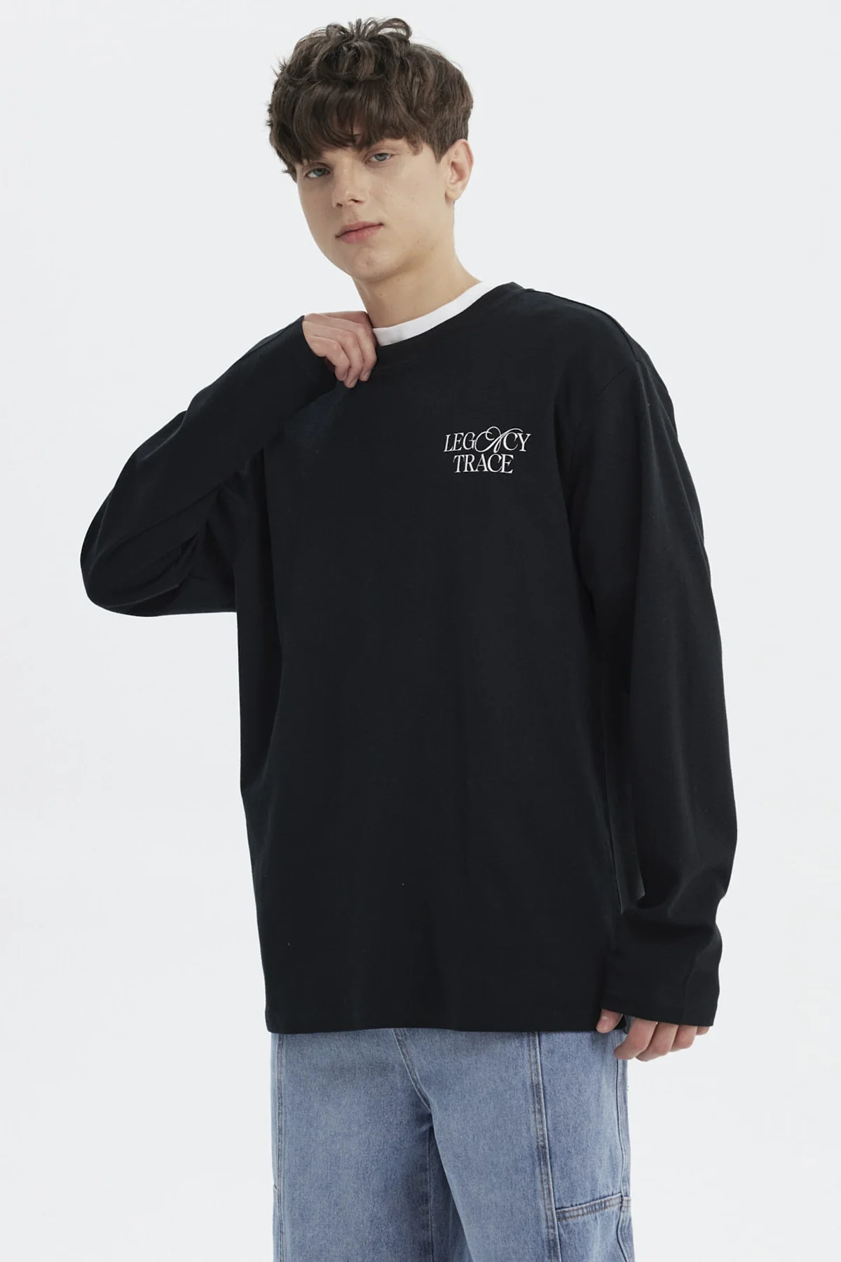 Polera Hombre Slim Negro - Image 2