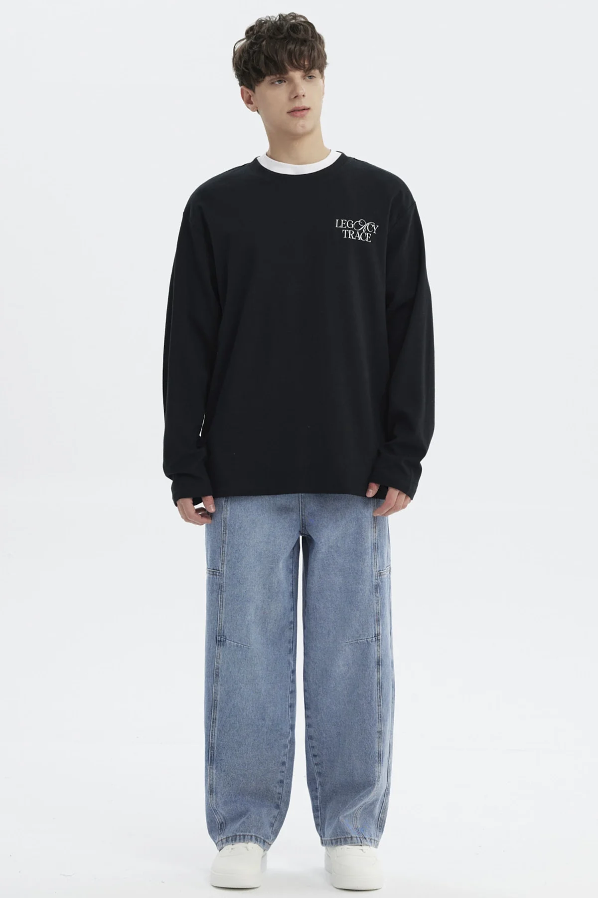 Polera Hombre Slim Negro - Image 4