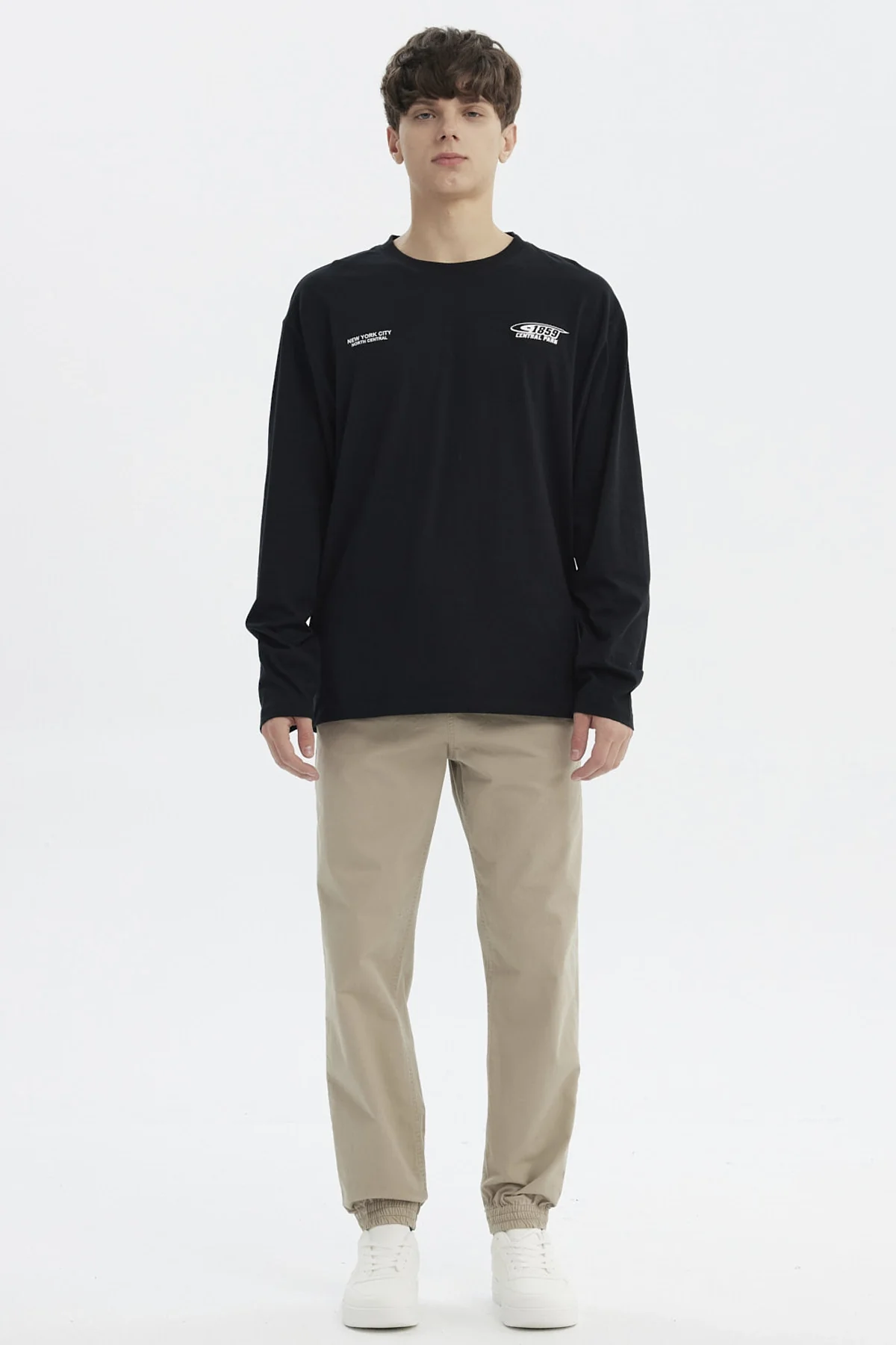 Polera Hombre Slim Negro - Image 4