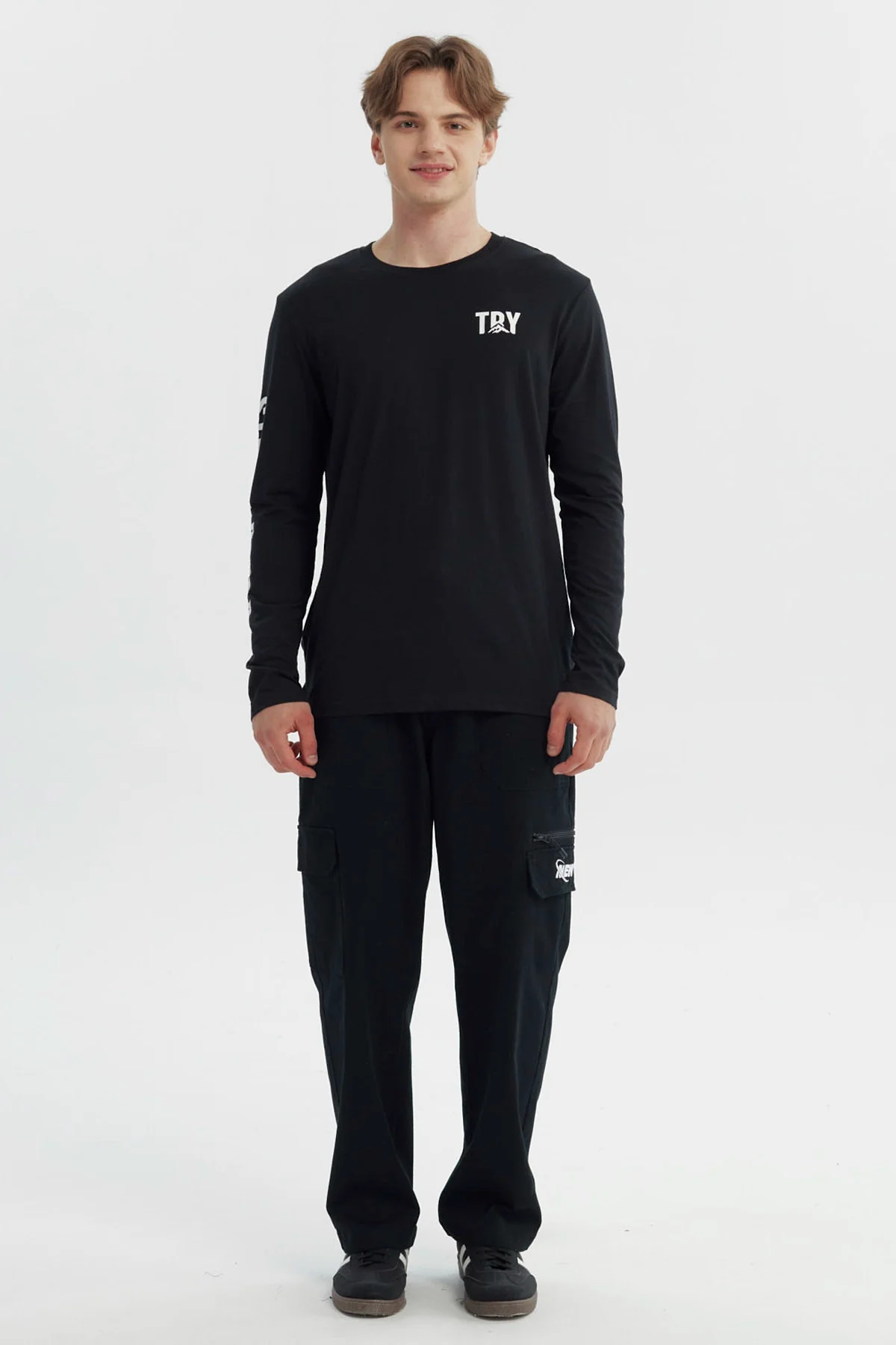 Polera Hombre Slim Negro - Image 4