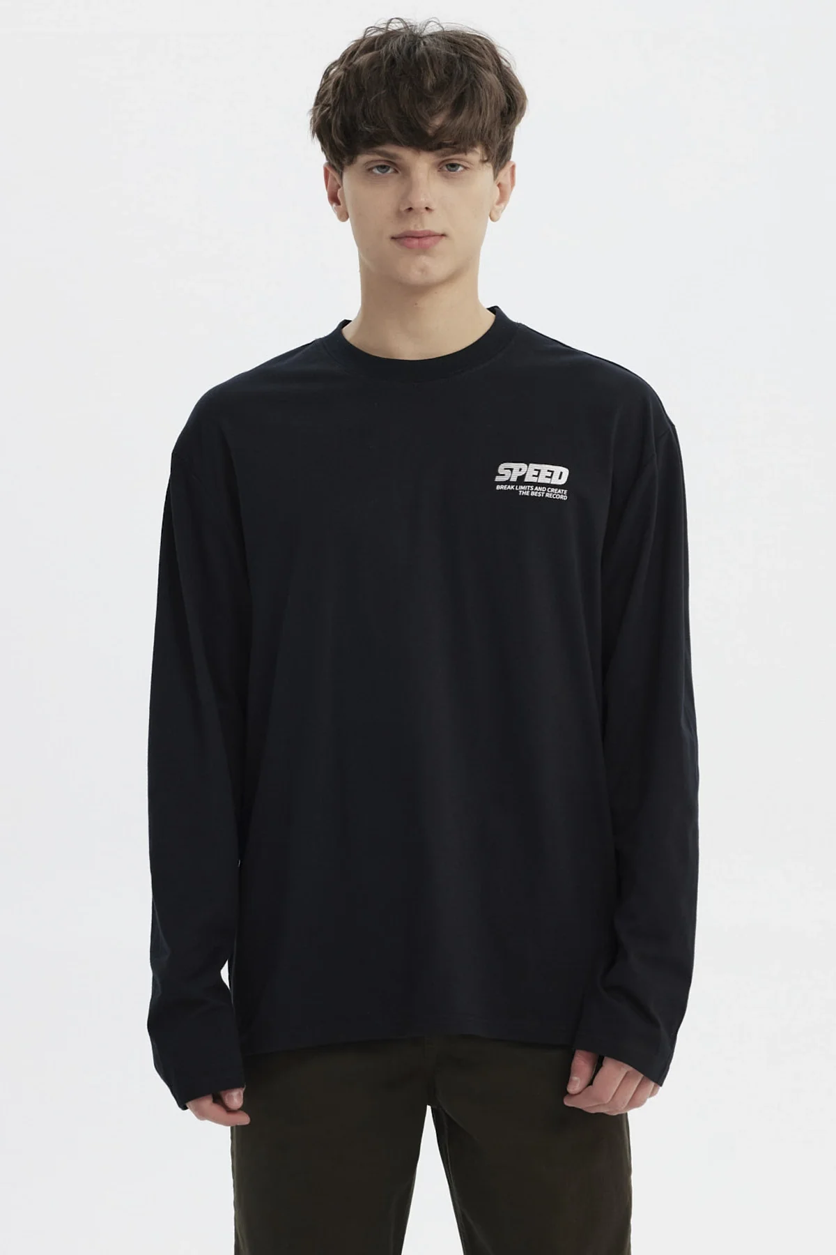 Polera Hombre Slim Negro