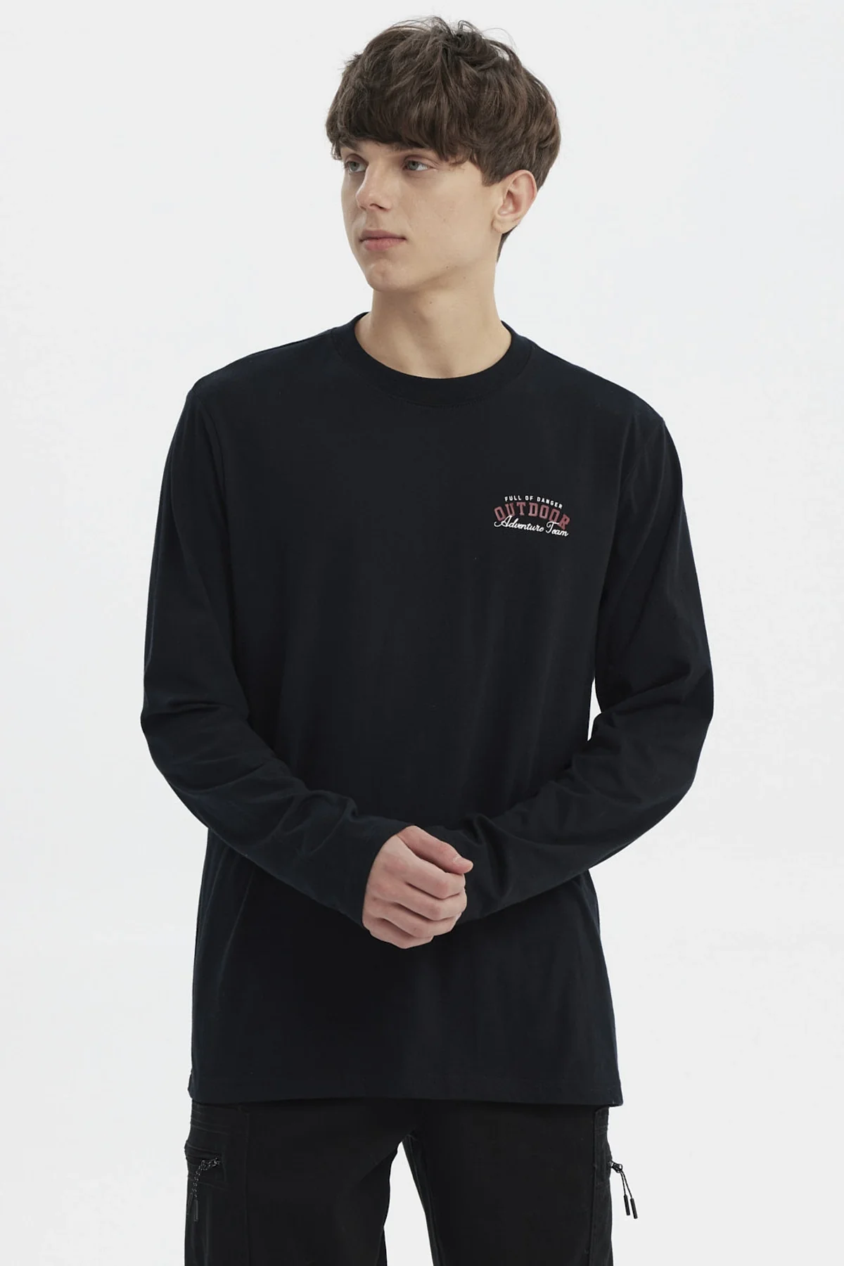 Polera Hombre Slim Negro