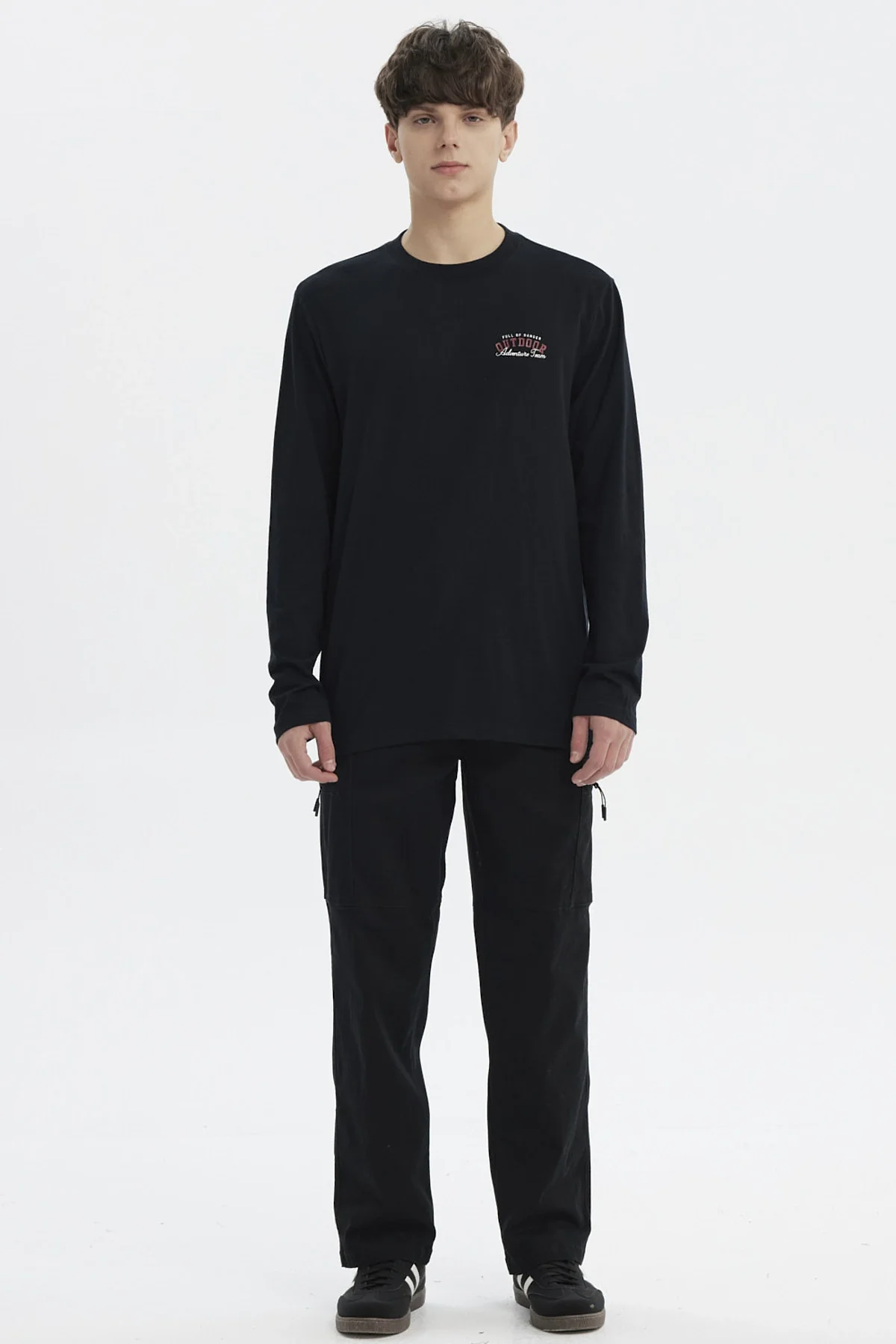 Polera Hombre Slim Negro - Image 4