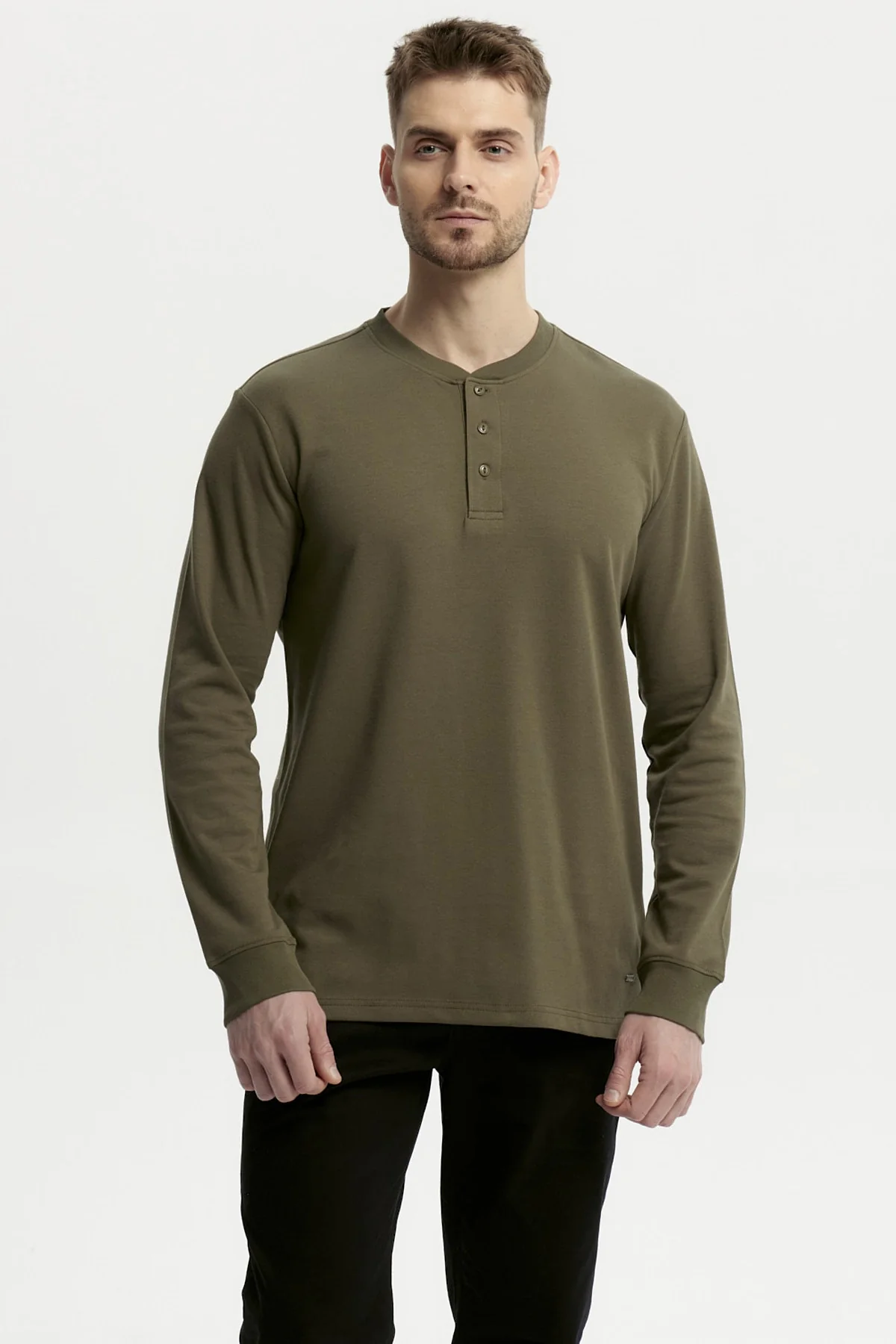 Polera Hombre Slim Verde