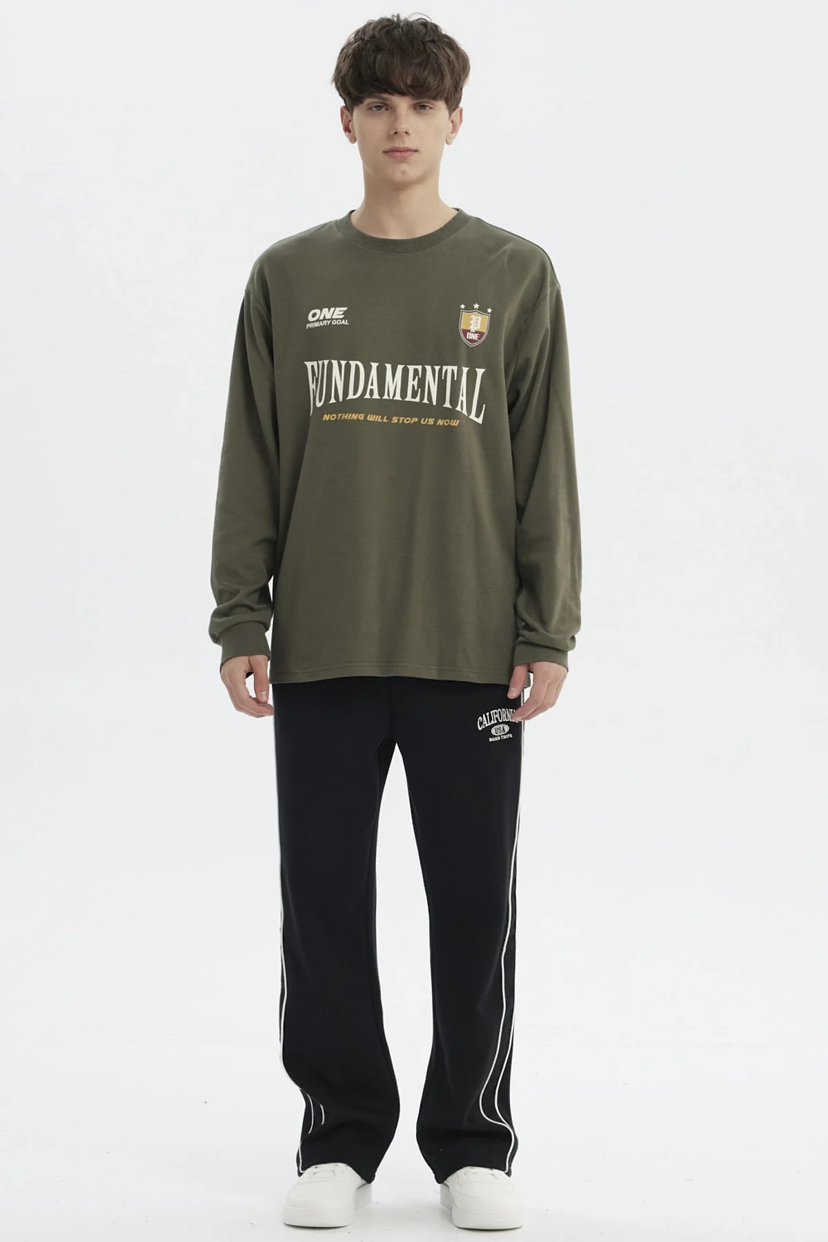 Polera Hombre Slim Verde Militar - Image 4