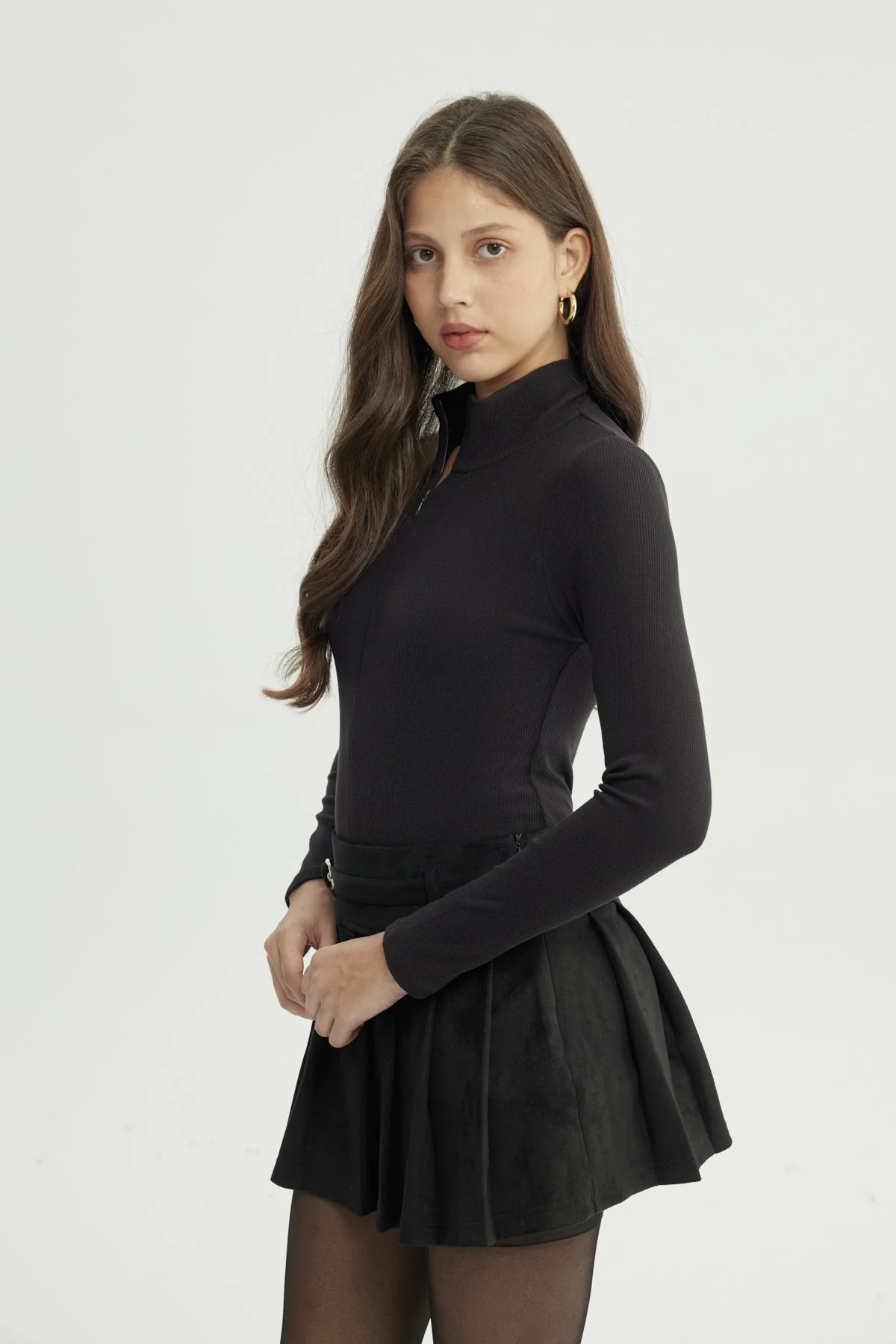 Polera Mujer Ajustada Negro - Image 2