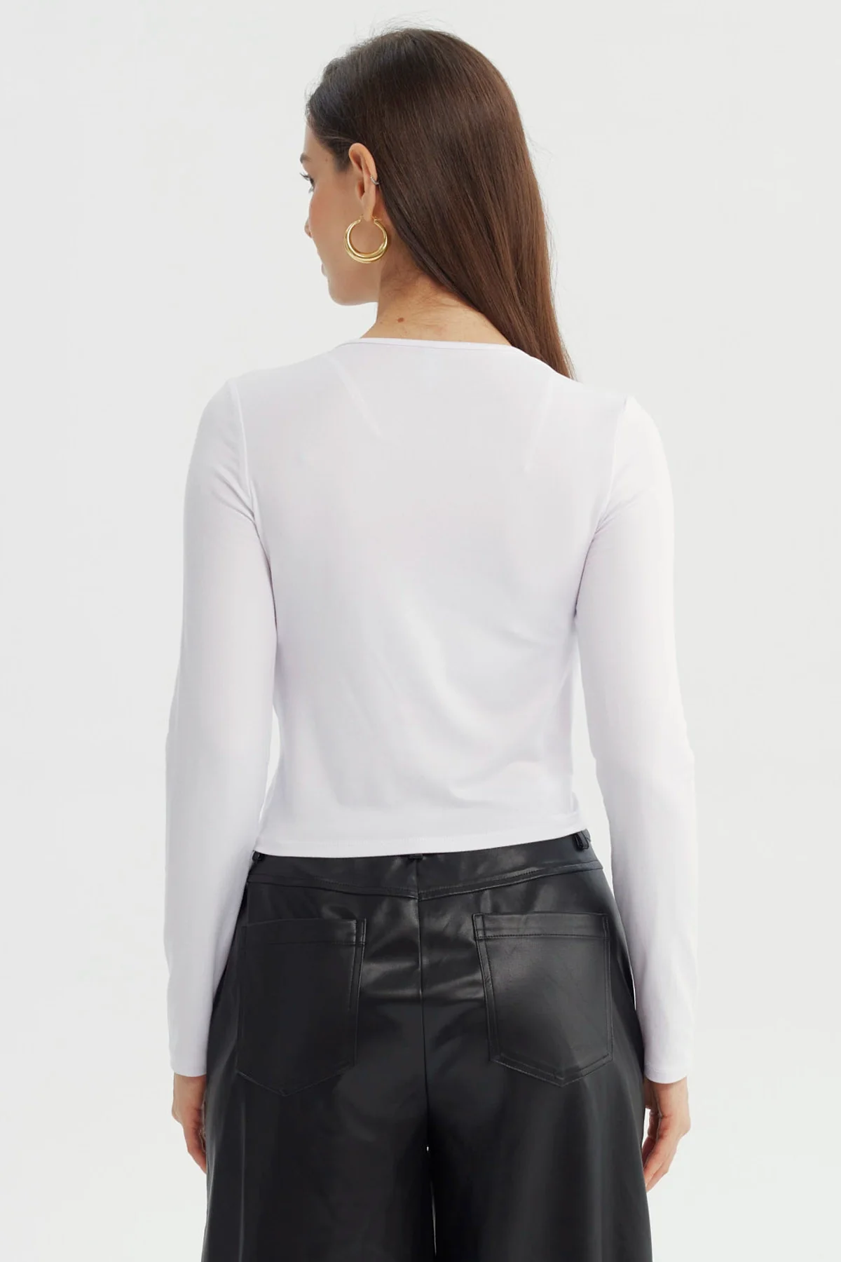 Polera Mujer Ajustado Blanco - Image 3