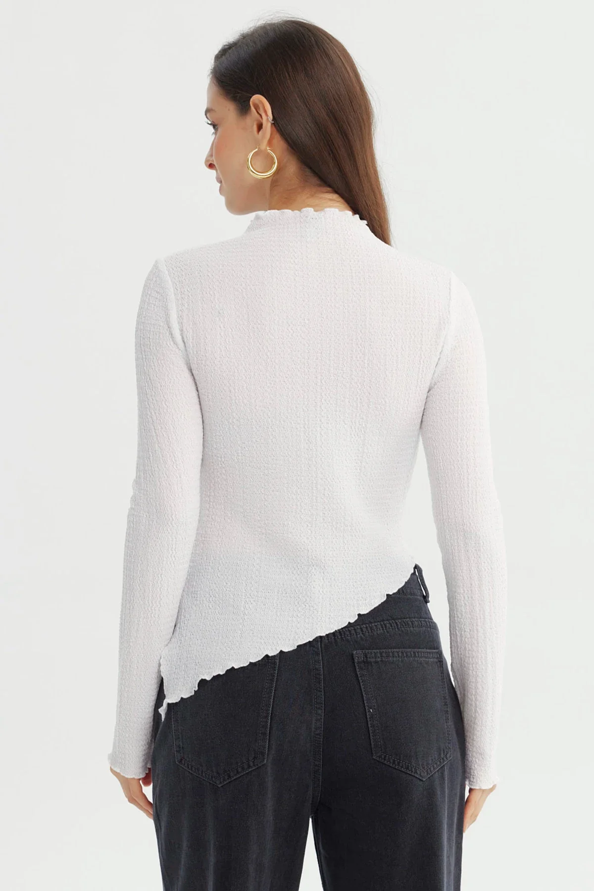 Polera Mujer Ajustado Blanco - Image 3