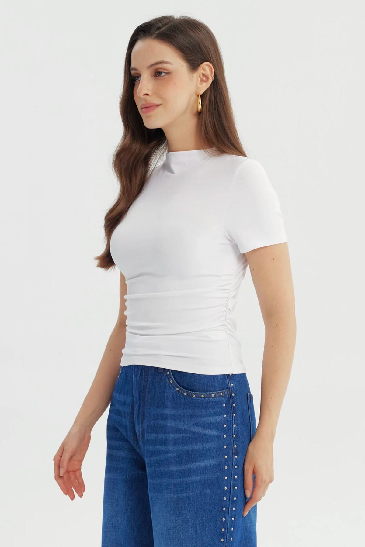 Polera Mujer Ajustado Blanco - Image 2