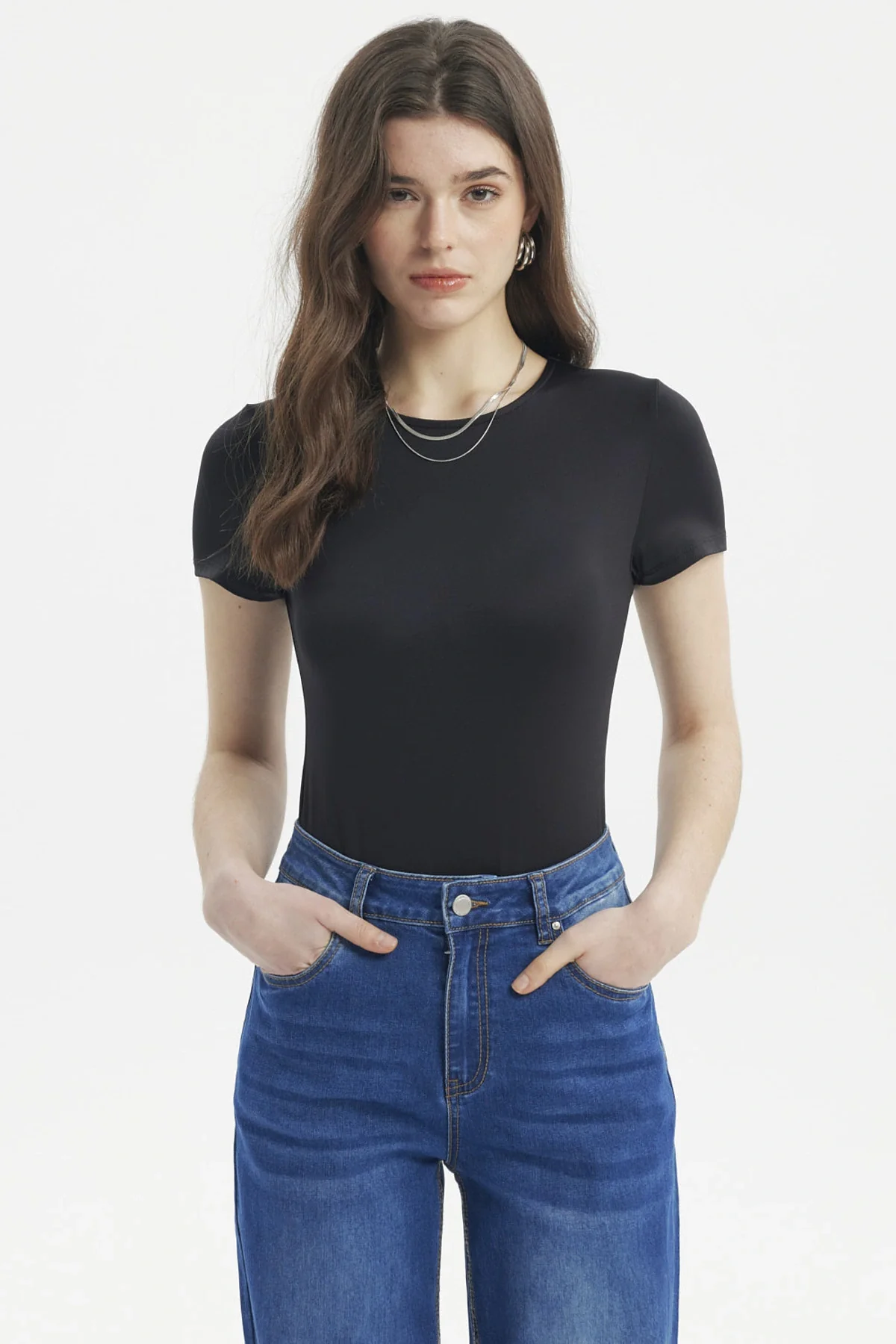 Polera Mujer Ajustado Negro