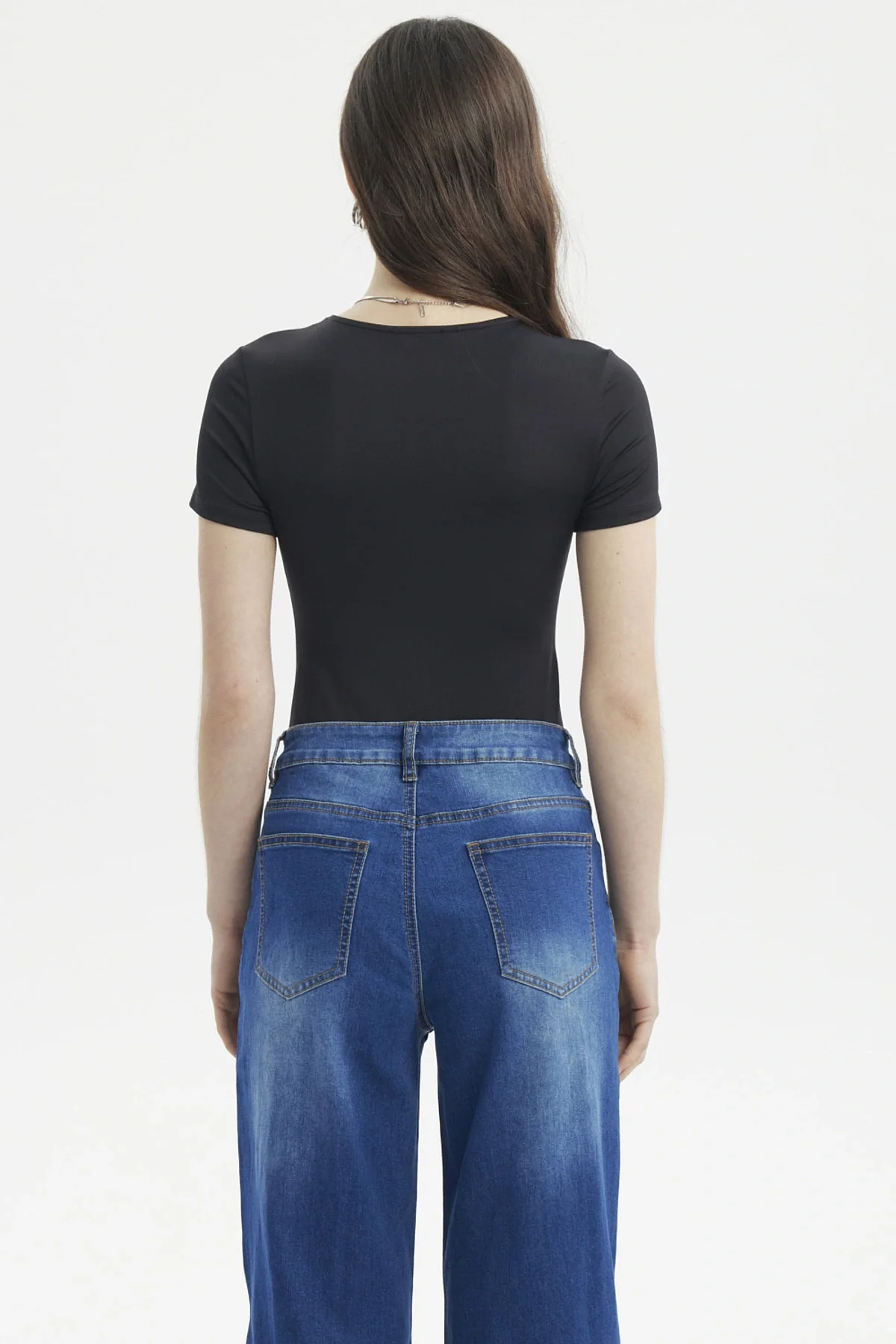 Polera Mujer Ajustado Negro - Image 3