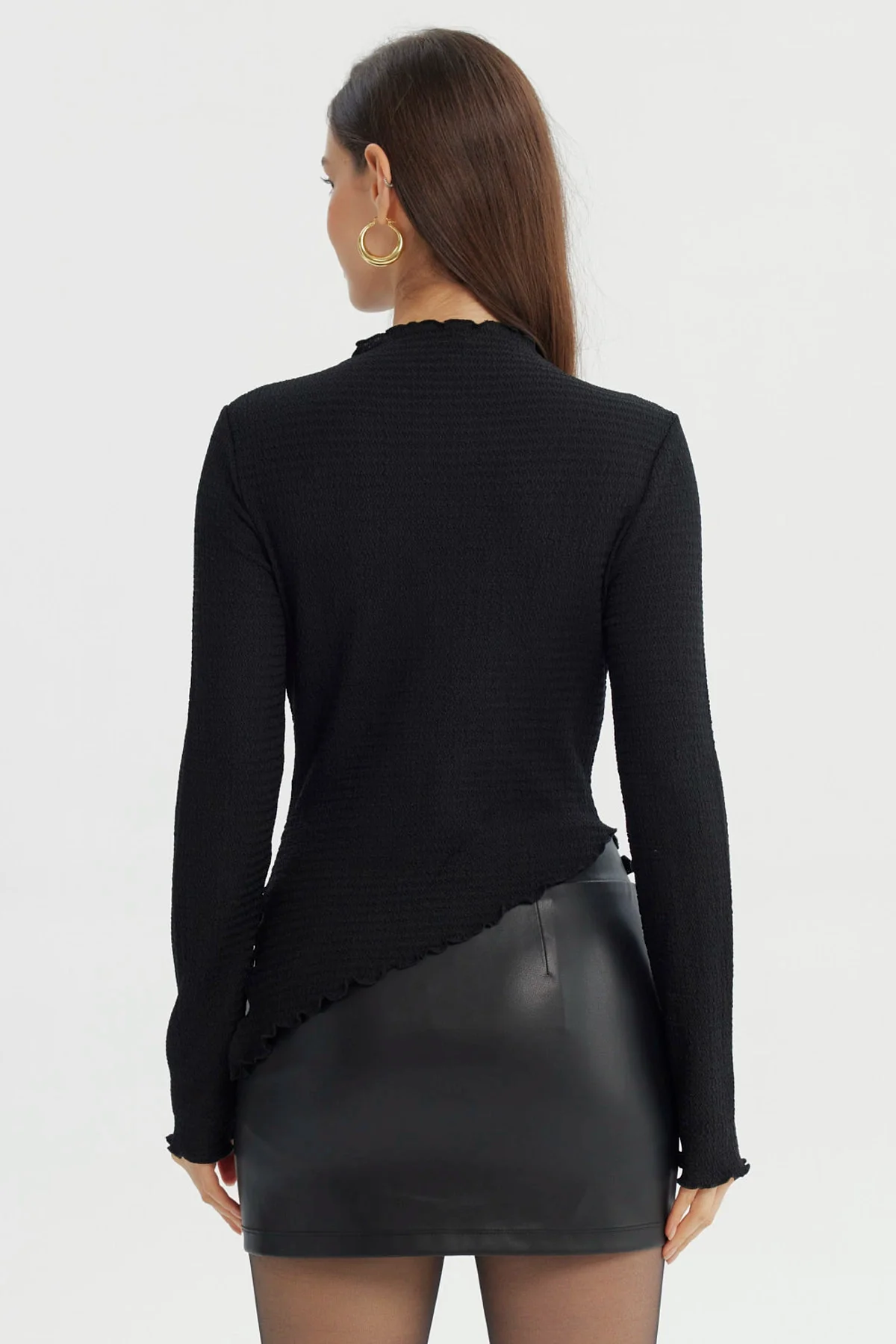 Polera Mujer Ajustado Negro - Image 3