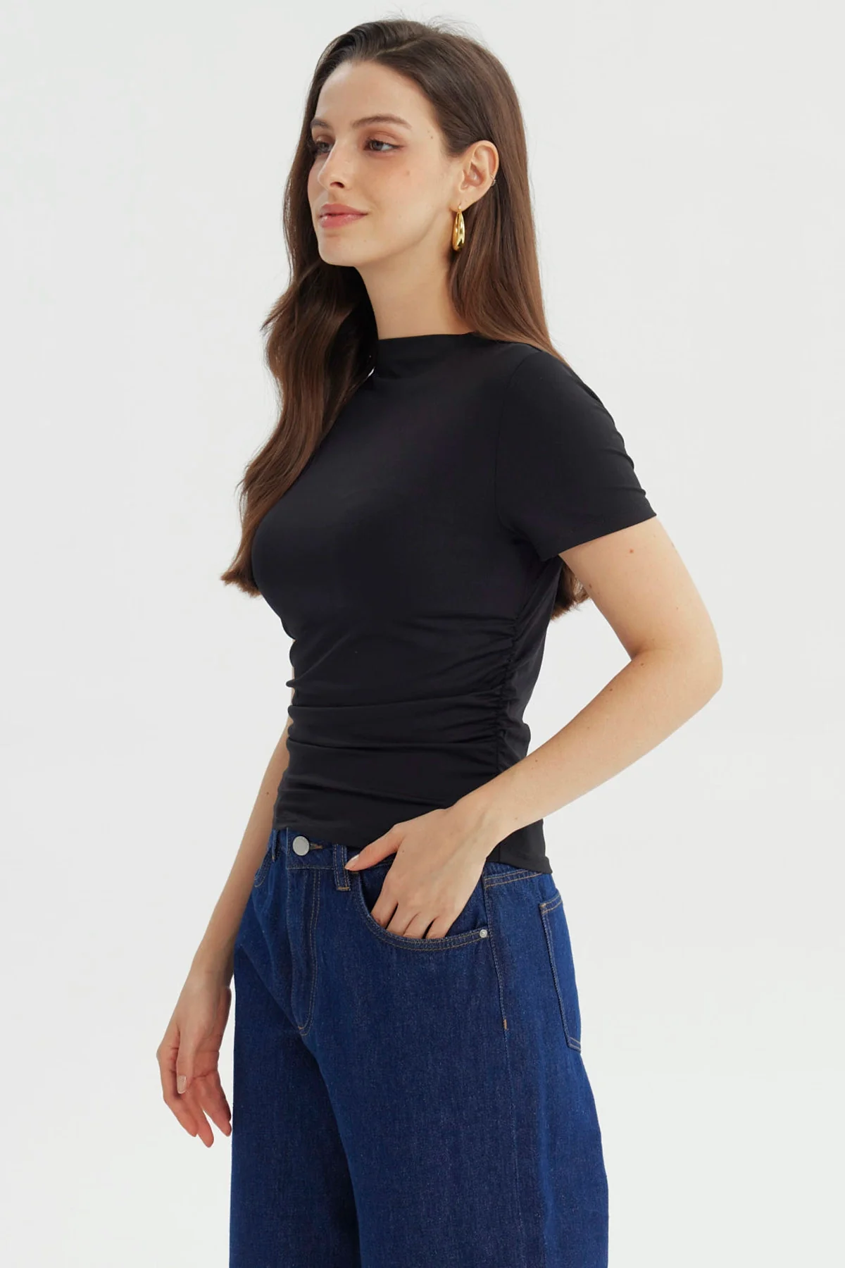 Polera Mujer Ajustado Negro - Image 2