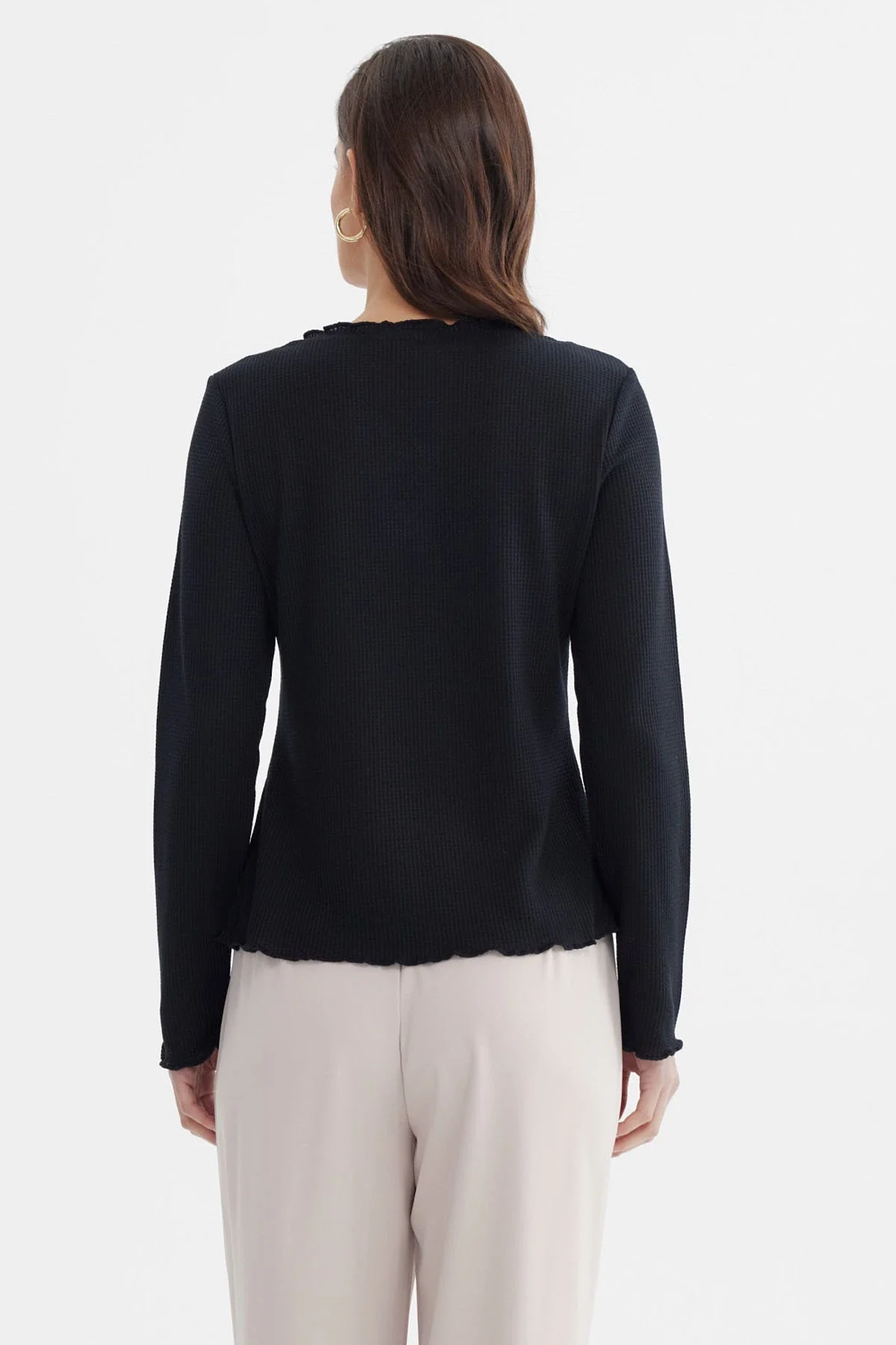 Polera Mujer Basta Rule Asimétrica Negro - Image 3