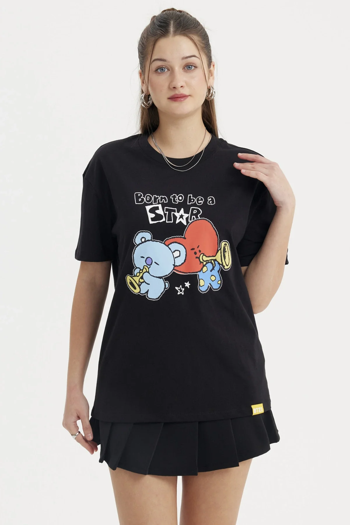 Polera Mujer BT21 Negro