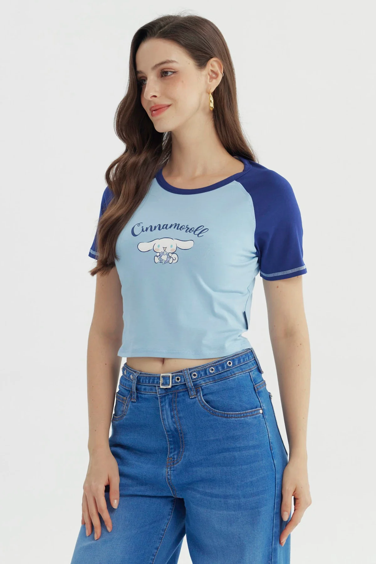 Polera Mujer Cinnamoroll Celeste - Image 2